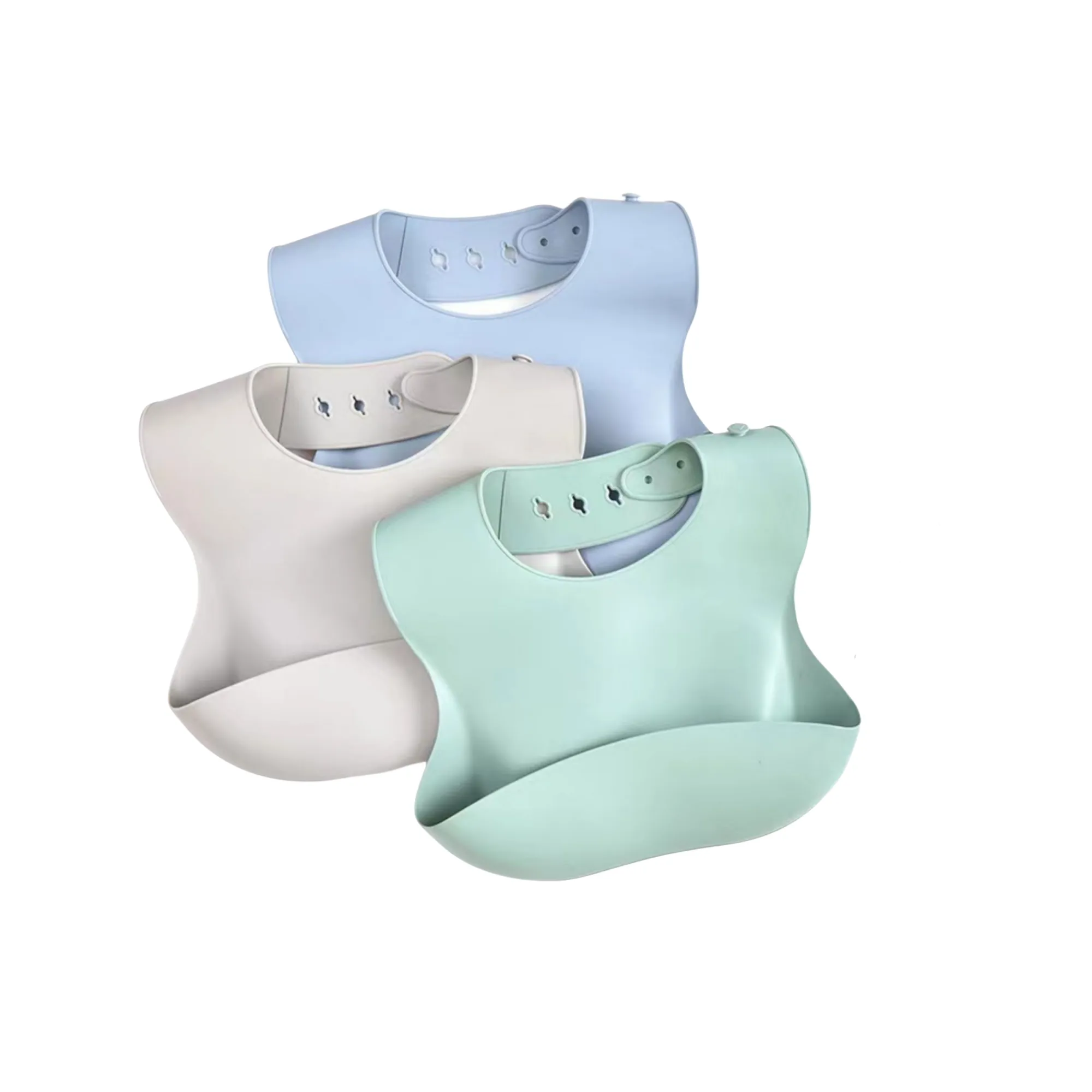 Pocket Silicone Baby Bib 5