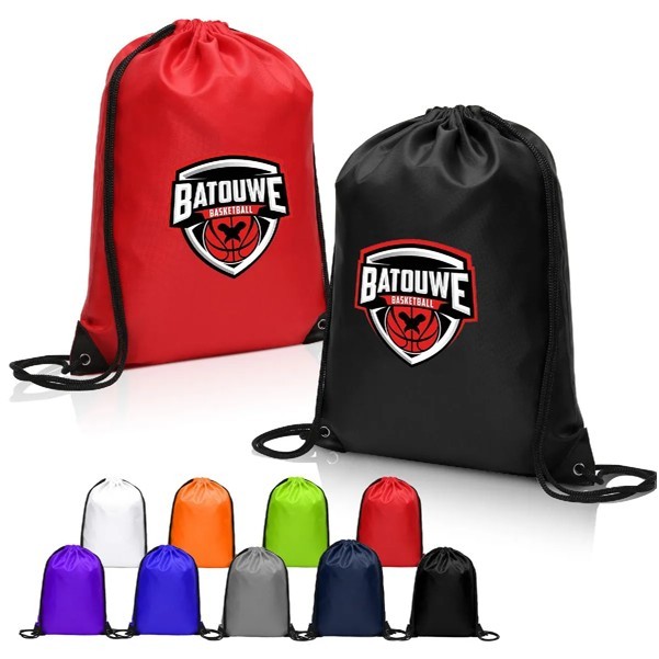 Heavy Duty Drawstring Backpack 420D polyester 5