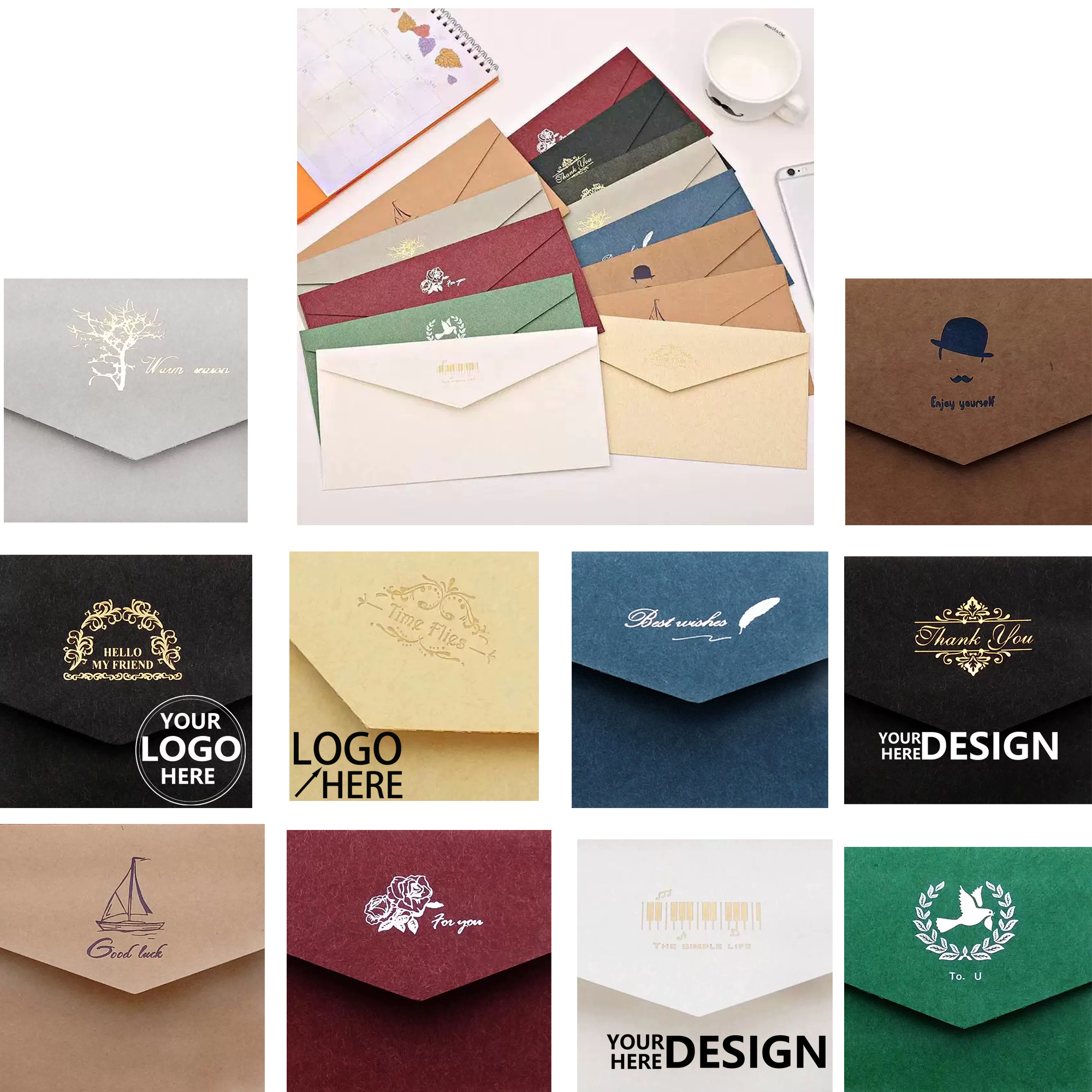 Retro Design Paper Envelope 2