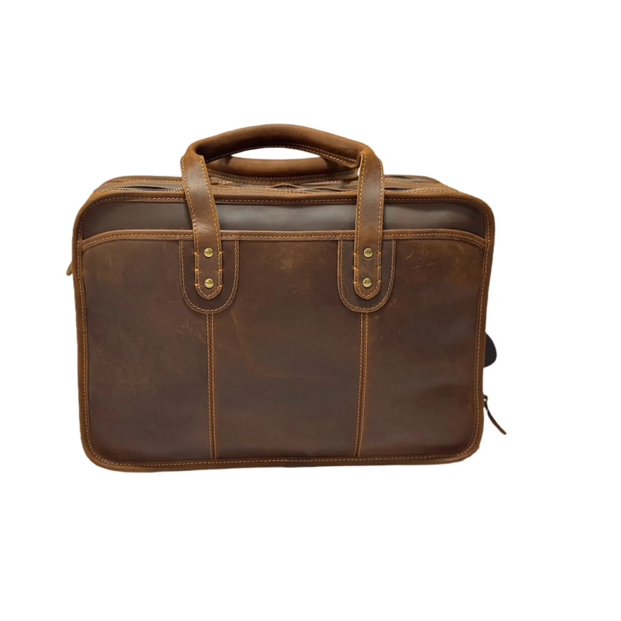 Vintage Business Handbag - Top-Grain Pure Leather 3