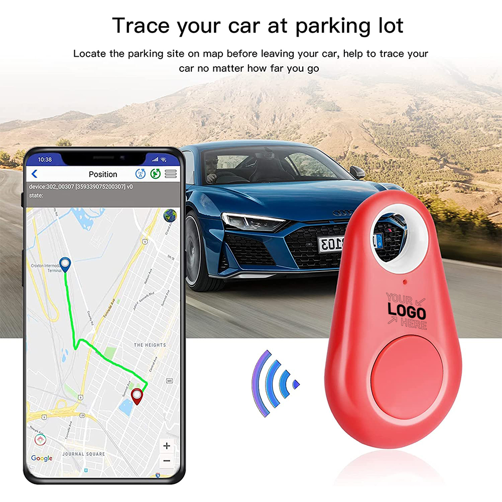 Drop-Shaped Wireless Smart Bluetooth Tracker Anti-Lost Device Keychain Key Finder 1