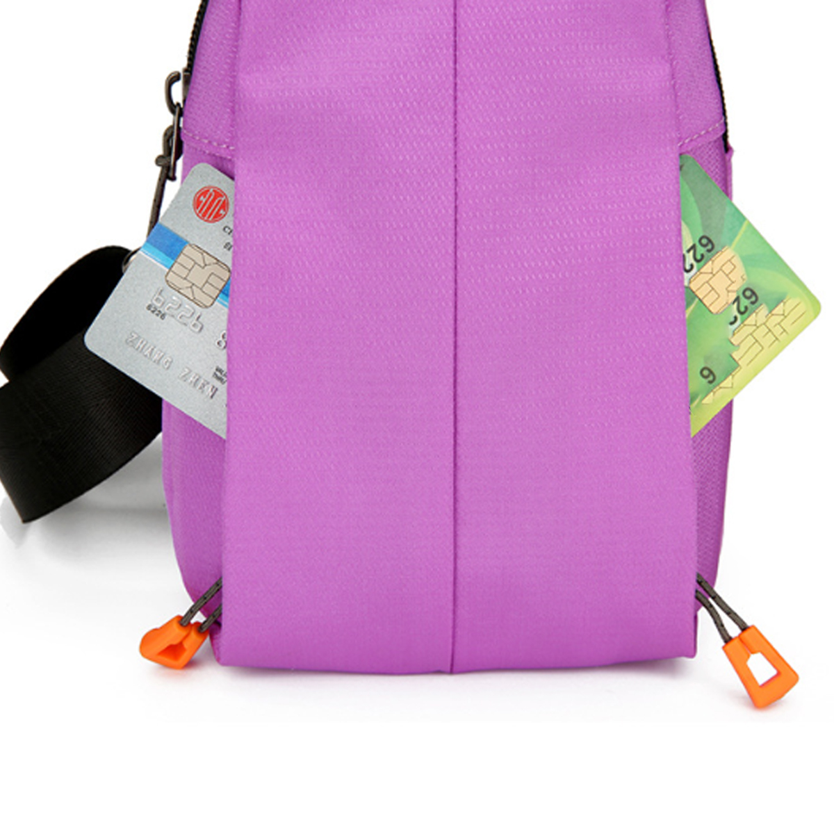 Travel Outdoor Crossbody Sling Bag w/ Headphone Jack 1