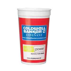 22 oz. Offset Print Smooth Plastic Stadium Cup 2
