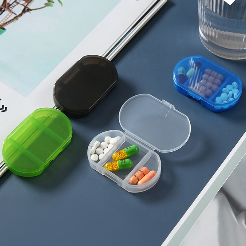 Mini Clear 3 Compartments Pill Box 8