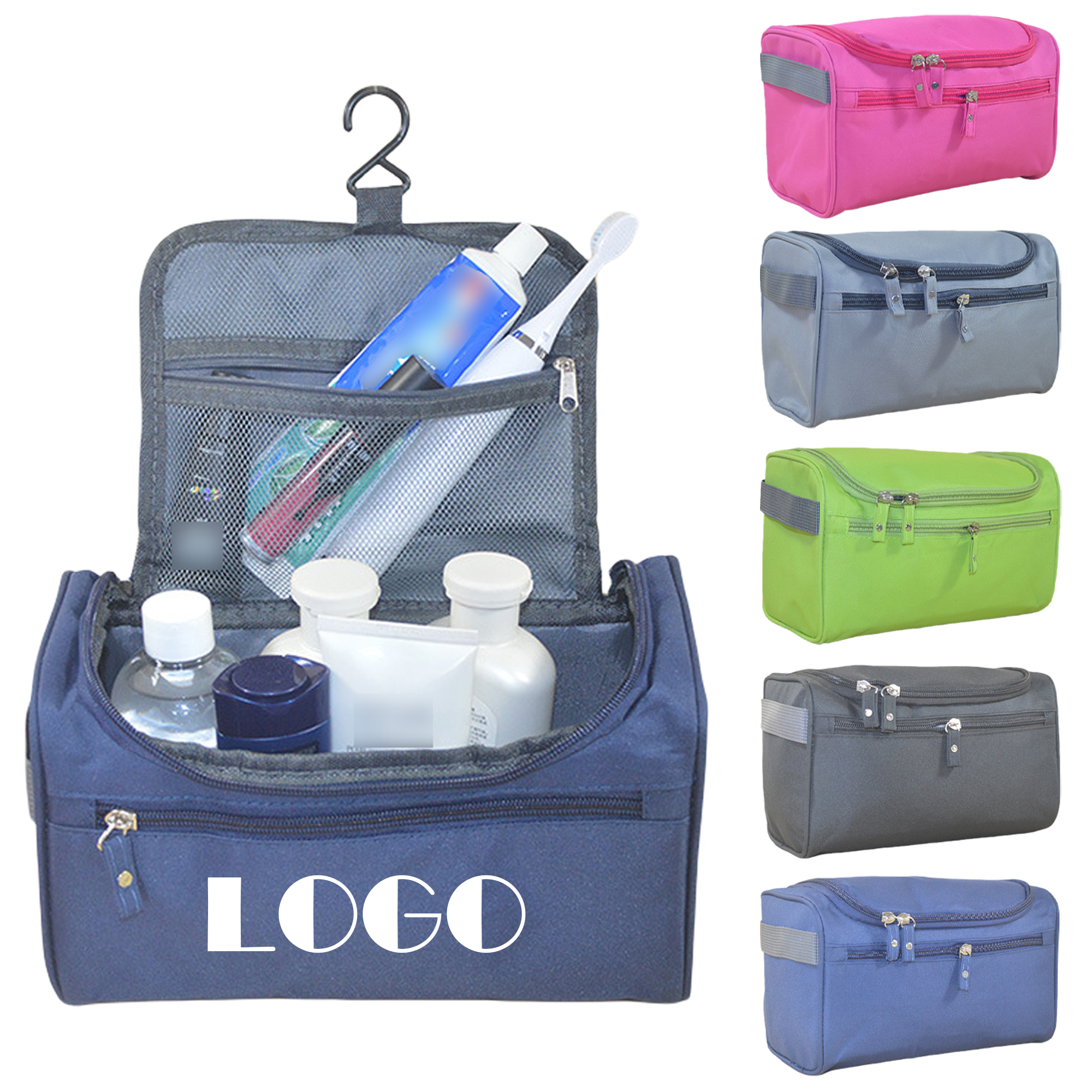 Portable Multifunctional Toiletry Bag with Hook 2