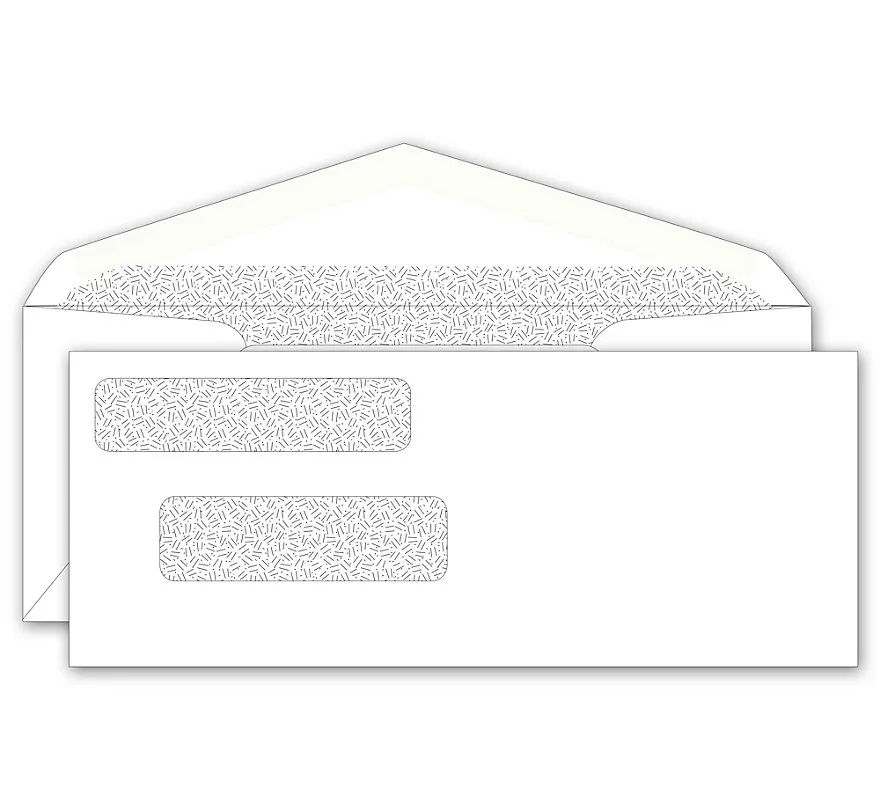 Envelopes, Double Window for Center Write Checks 1