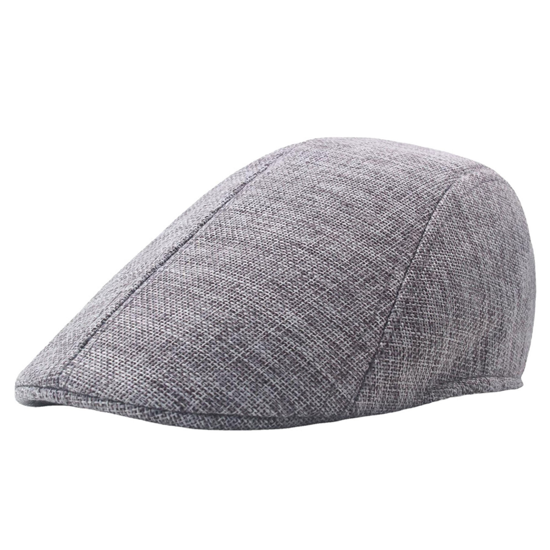 Imitation Cotton And Linen Forward Beret 8