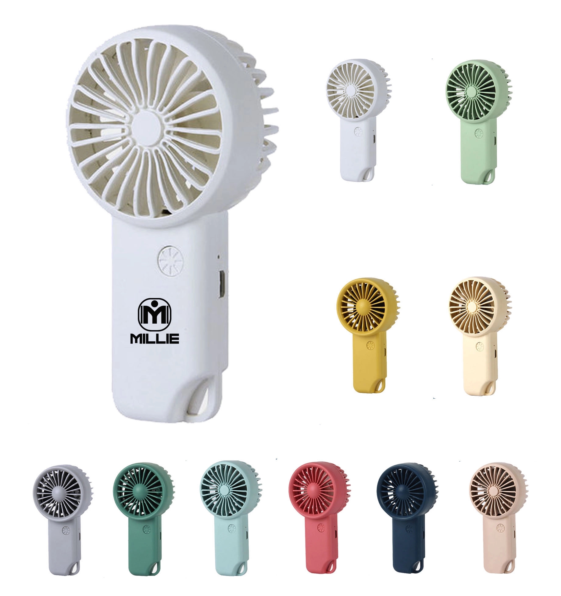 Portable Mini USB Rechargable Fan 12