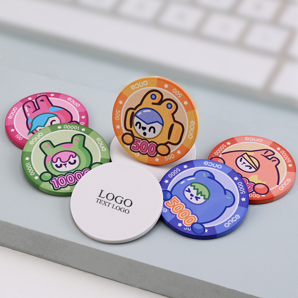 Full Color Ceramic Poker Chips 9