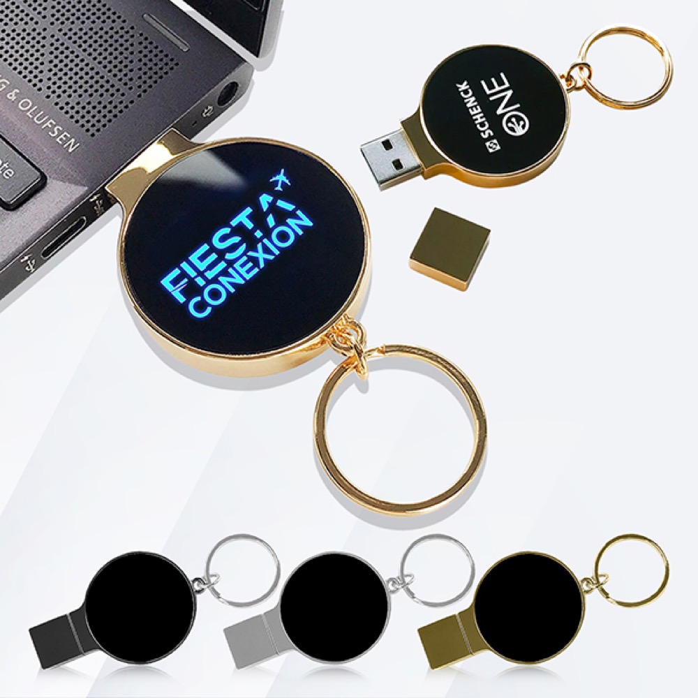 16GB Light Disc Keyring USB 4
