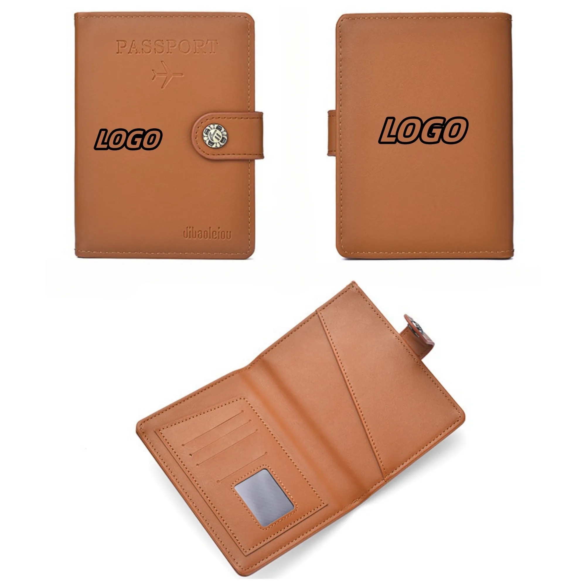 PU Leather Travel Passport Case 3