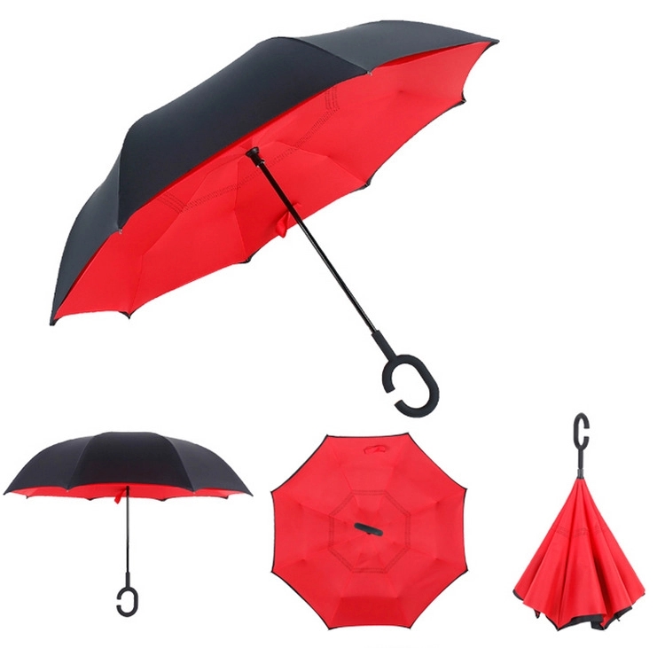 48" Manual Open Arc Two Tone Inversion Umbrella 1