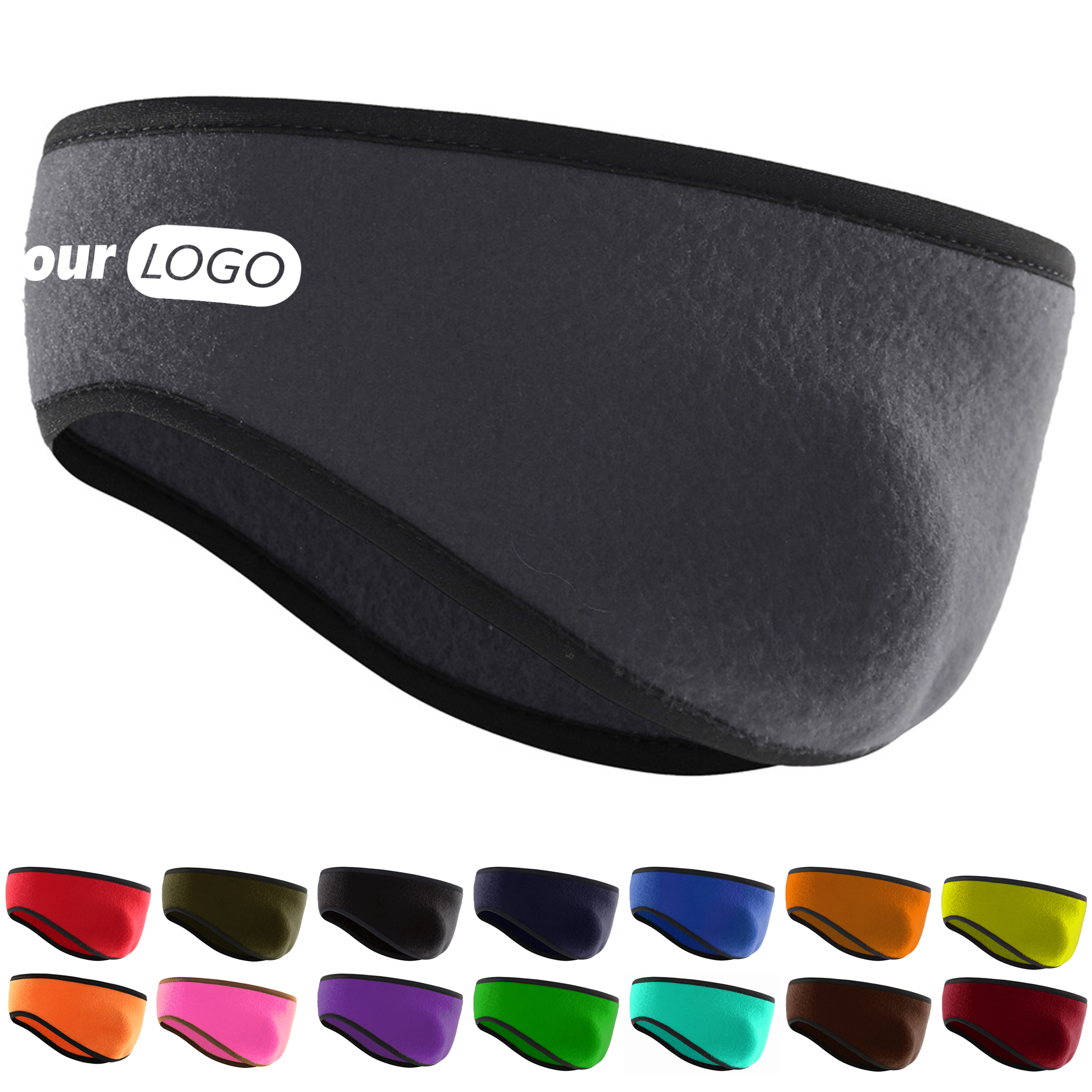 Fleece Outdoor Running Windproof Sports Headband 1
