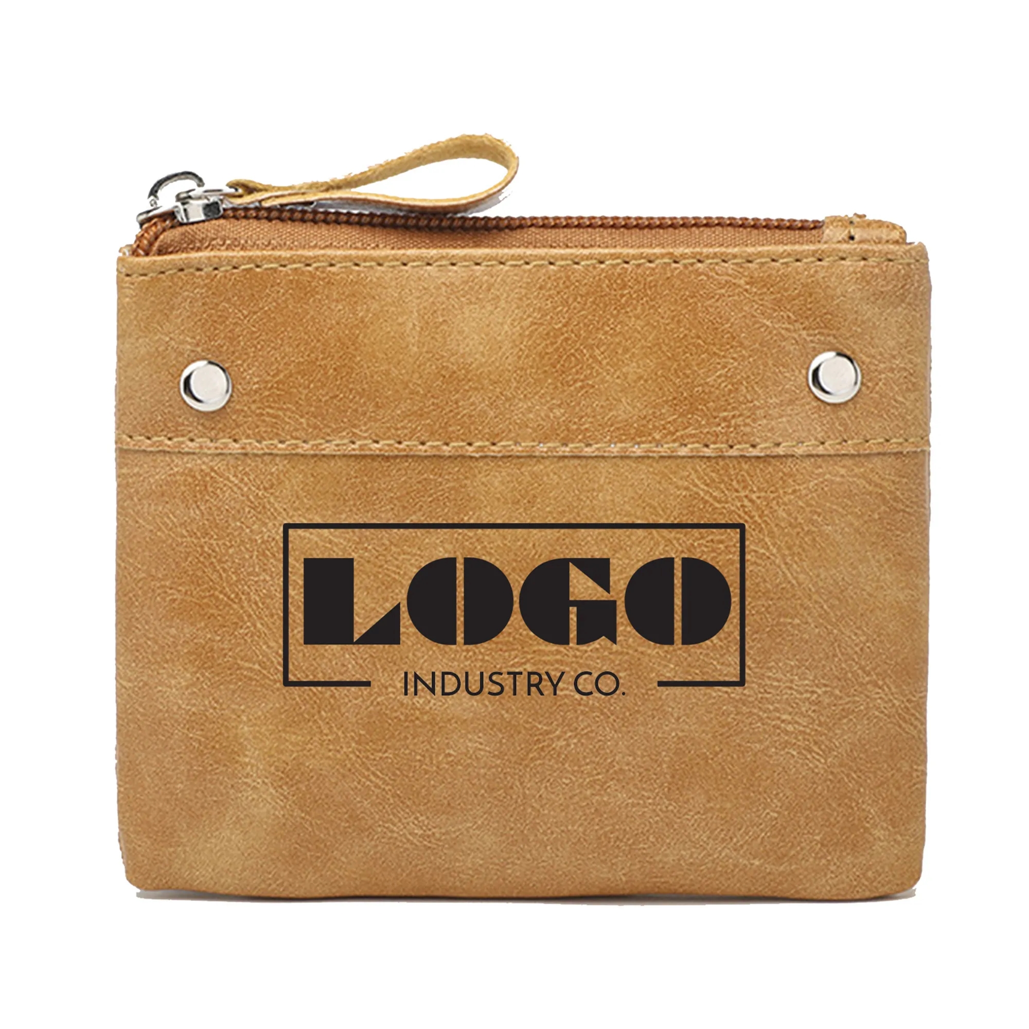 PU Leather Coin Pouch With Zipper 3