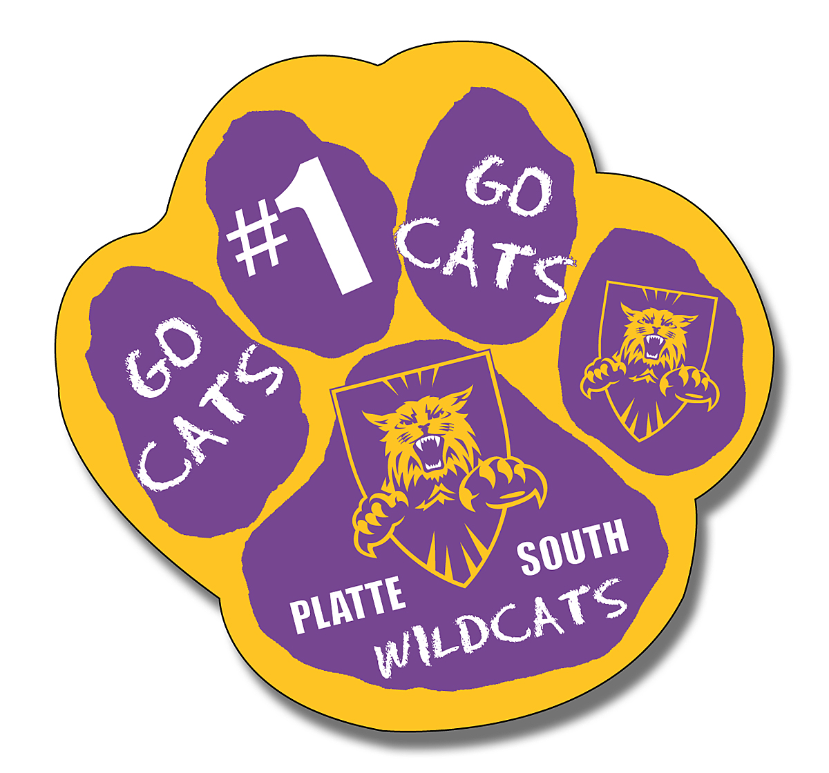 Magnet - Paw Shape (3.25x3.125) - 20 mil. 2