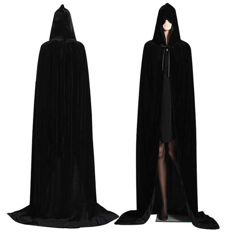 Halloween Party Velvet Cape with Cap 2