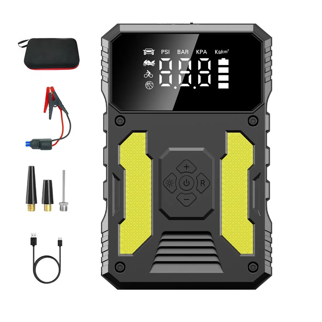 150PSI 2000A Car Battery Jump Starter With Air Compressor 1