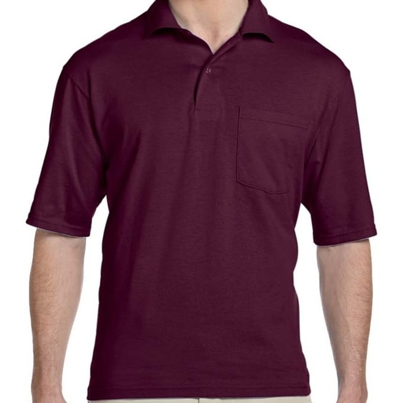 Jerzees 5.6 Oz., 50/50 Jersey Pocket Polo With SpotShield™ 7
