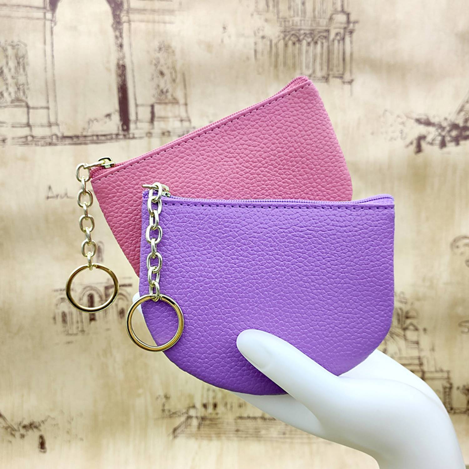 Women's Short Personalized Minimalist Shell Coin Wallet 5