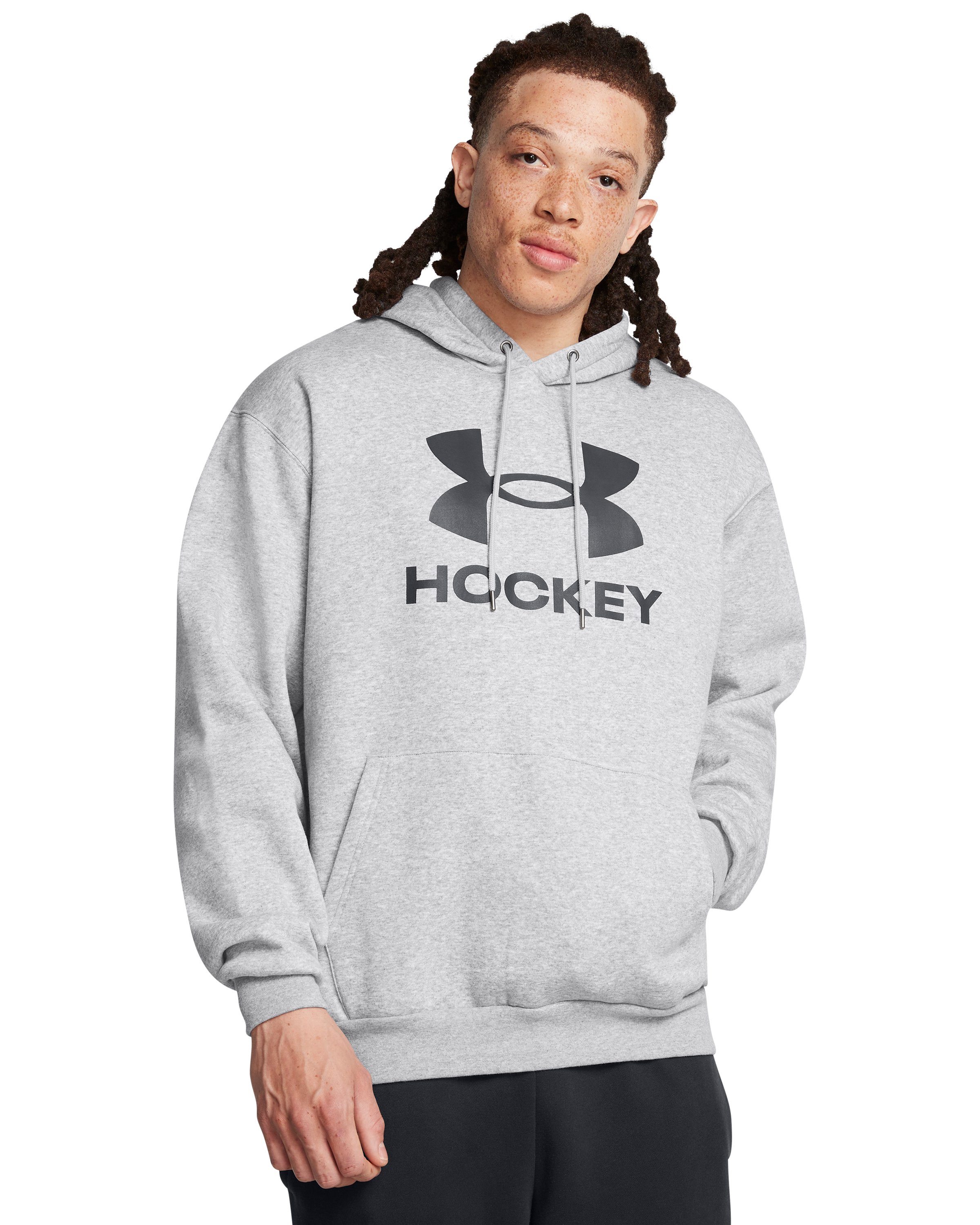 UA Icon Fleece Men's Hockey Hoodie, custom hoodie or sweatshirt with logo imprint 2