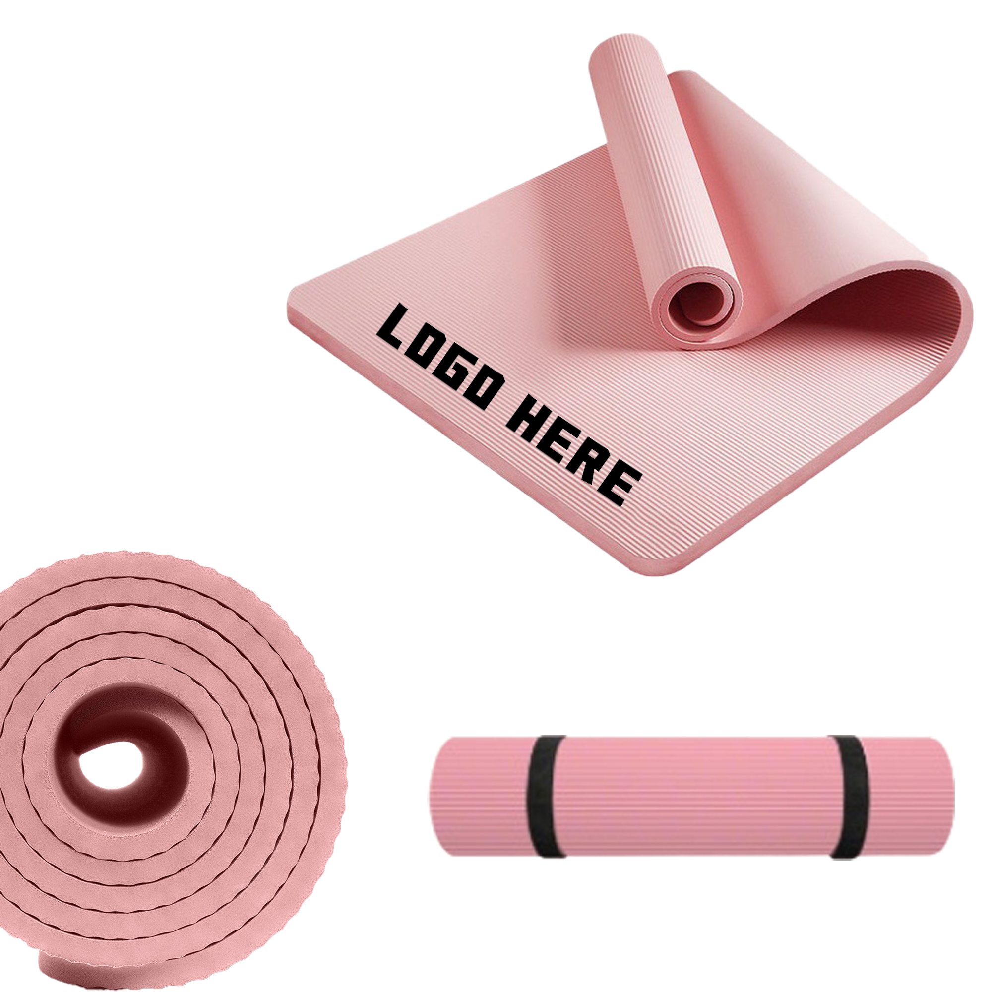 NBR Yoga Mat For Exercise And Stretching 2