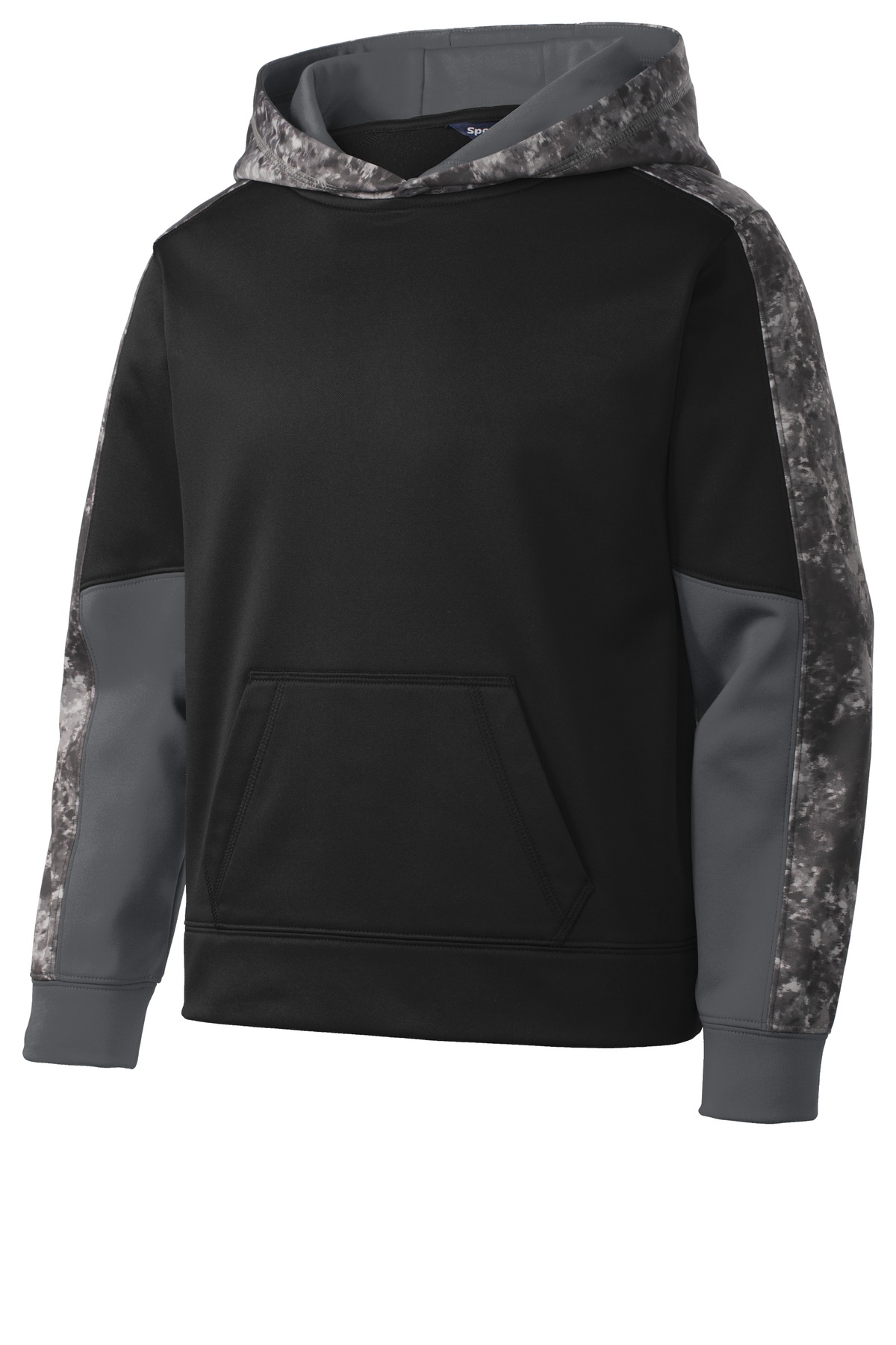 Sport-Tek Youth Sport-Wick Mineral Freeze Fleece Colorblock Hooded Pullover. YST231 15