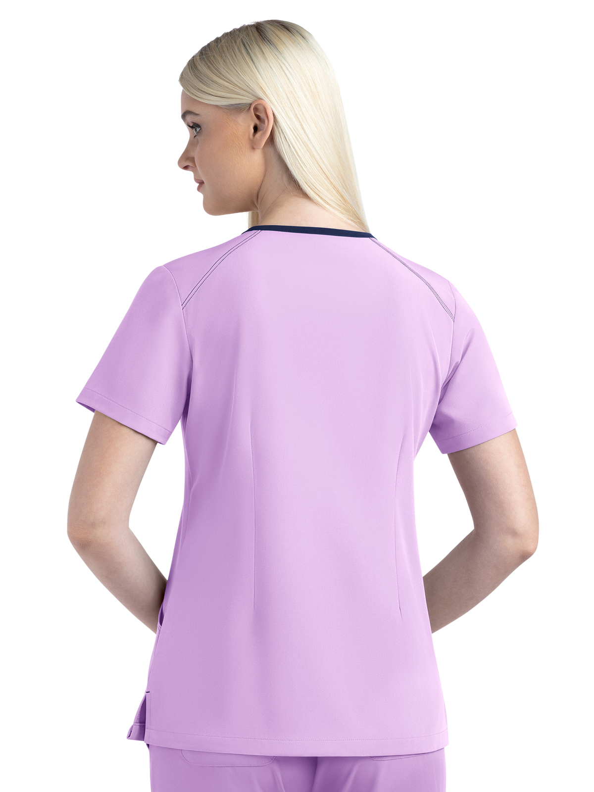 Maevn - Matrix Impulse - Women's Three-Pocket Contrast Stitching V-Neck Top 20