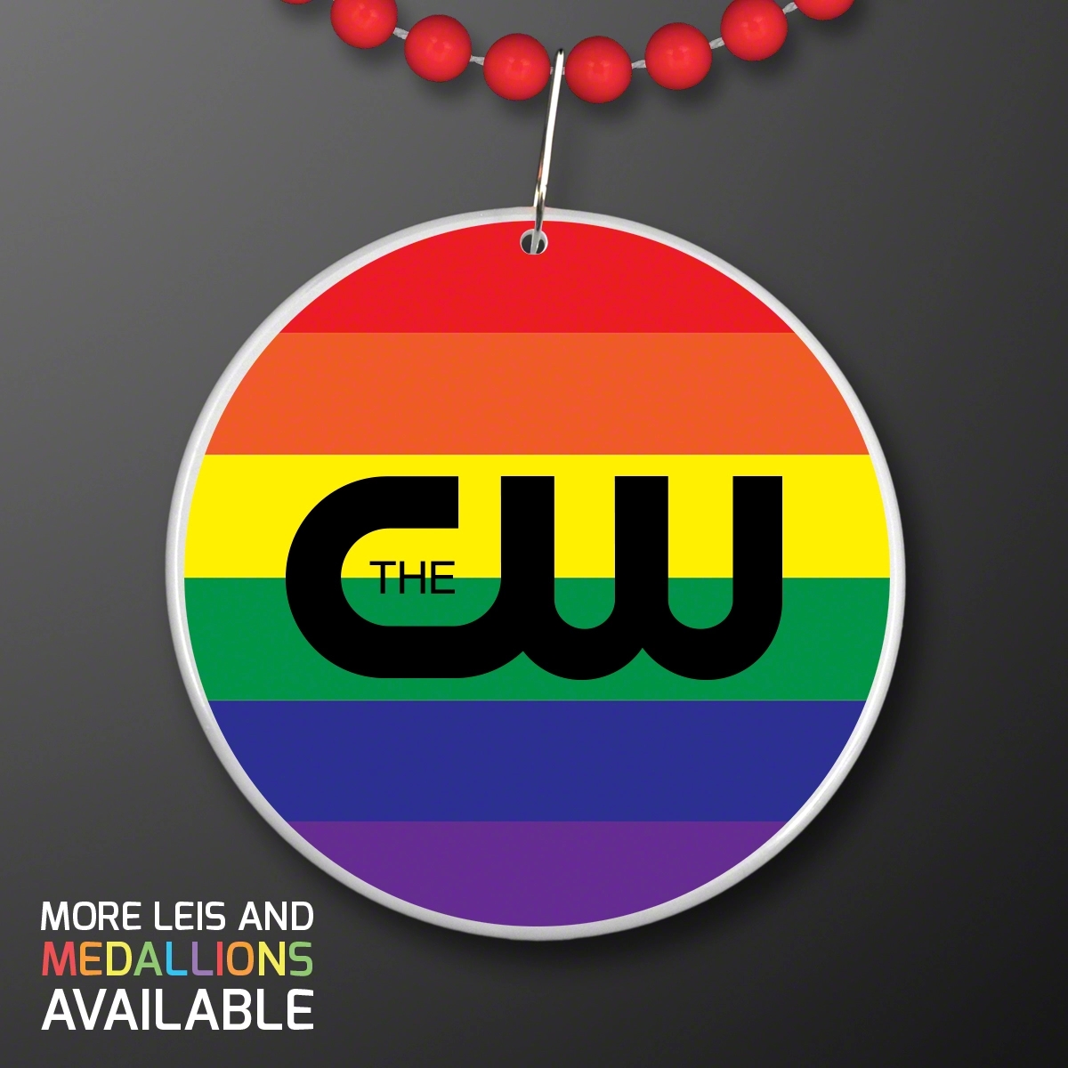 Rainbow Flag Circle Medallion 3
