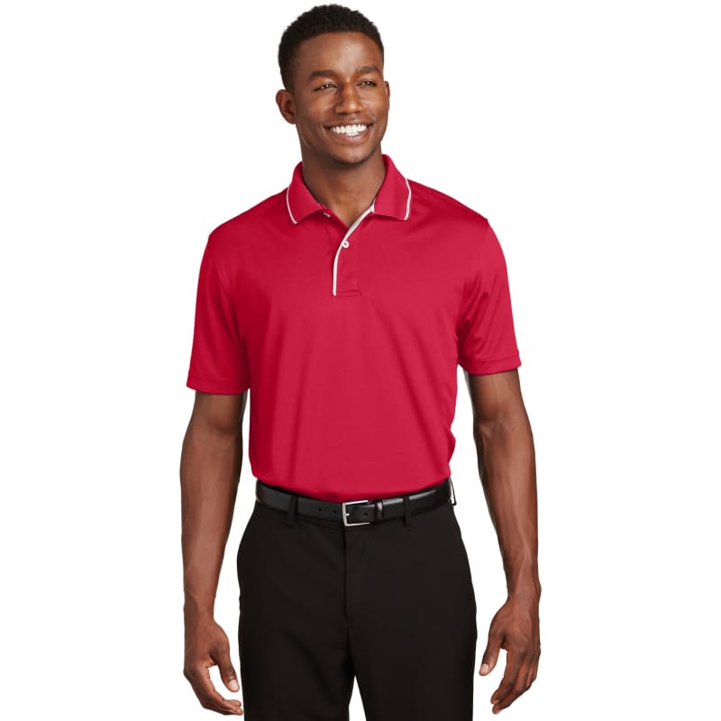 Sport-Tek Dri-Mesh Polo With Tipped Collar And Piping. 5