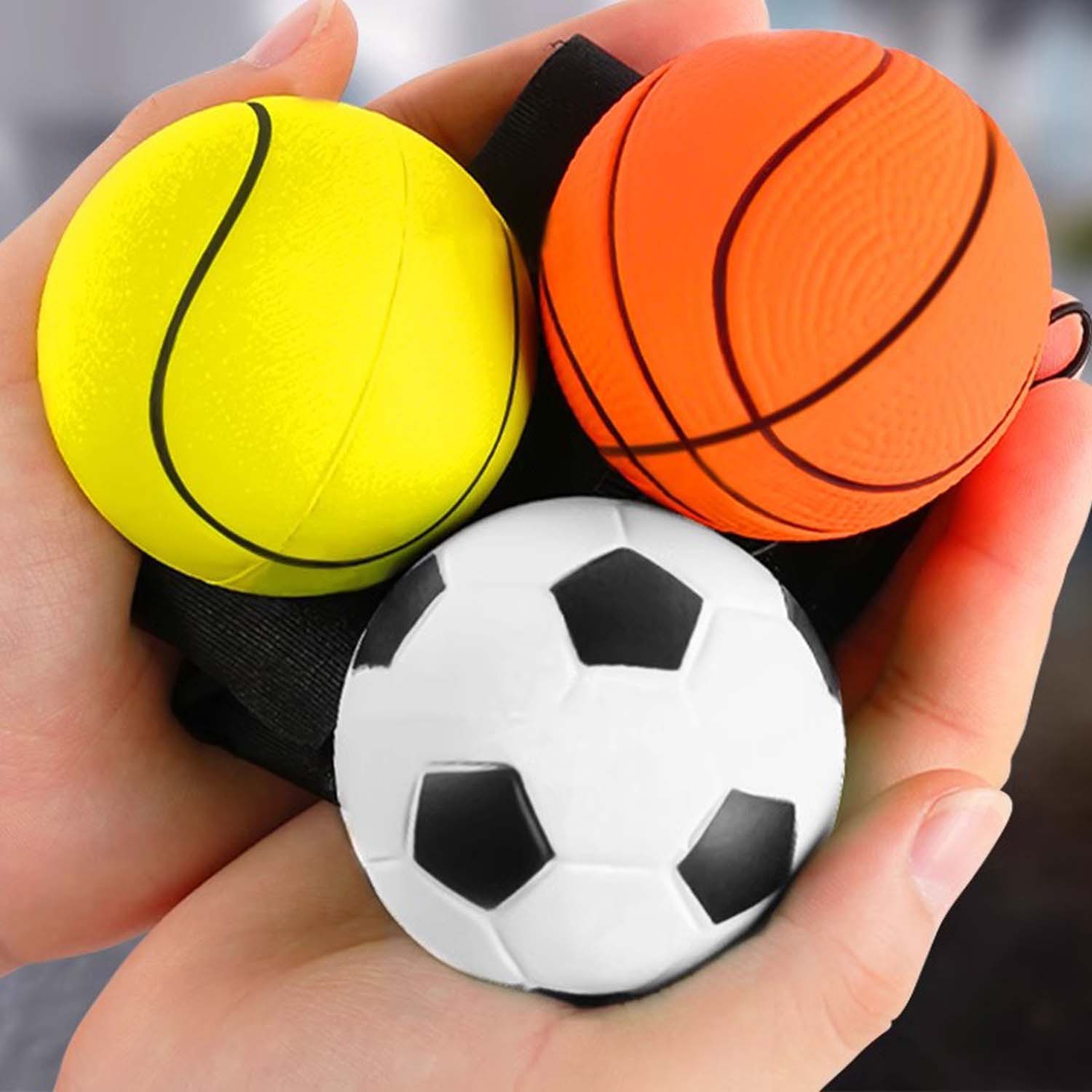 Children's Bouncing Hands Throw Back Force Balls 6