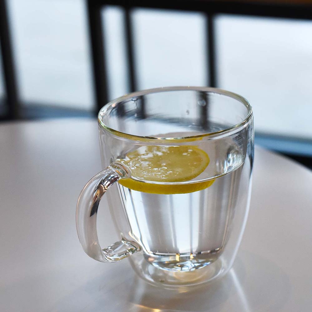 Double Wall Glass Coffee Mug 12 oz 3