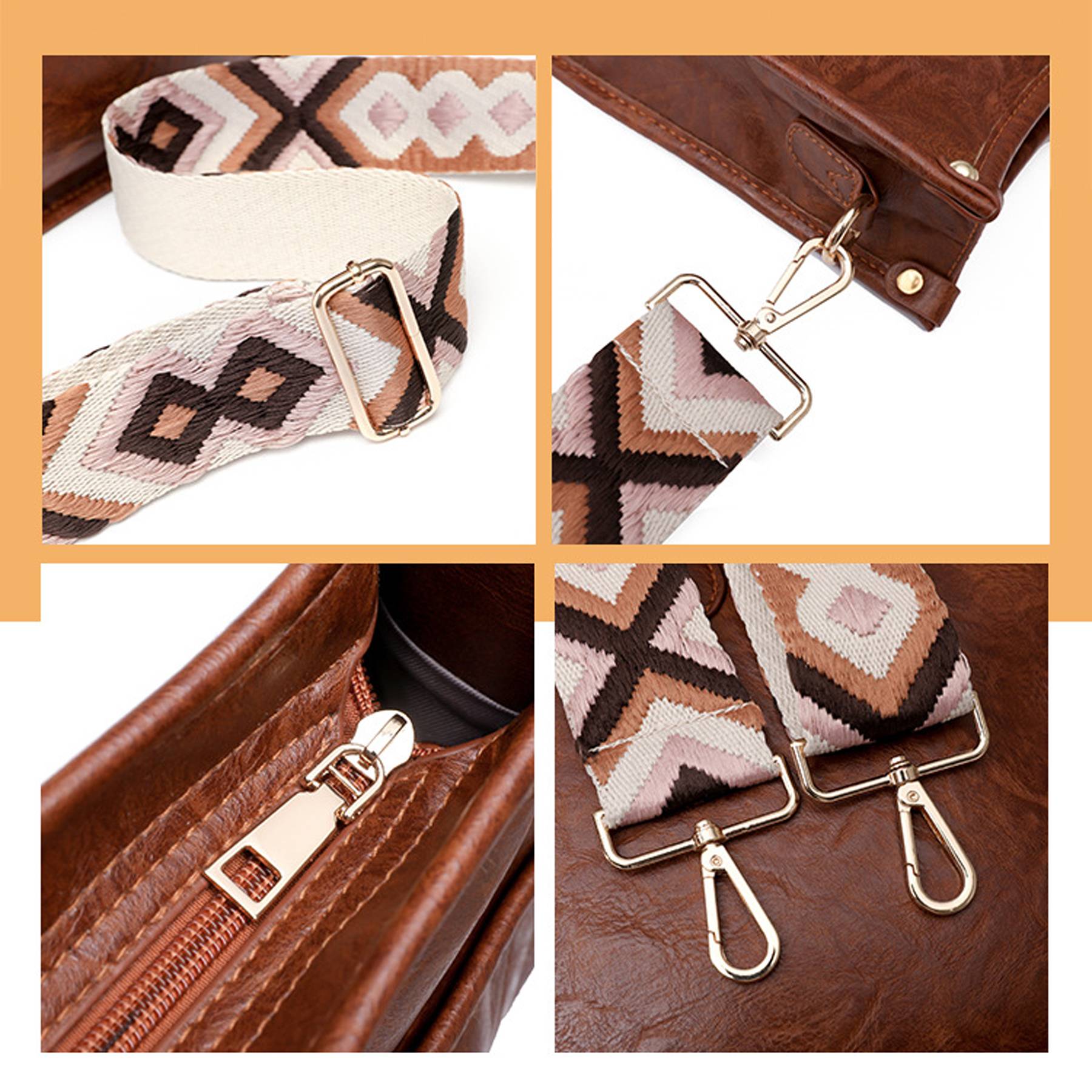 PU Leather Women Crossbody Shoulder Bags 2