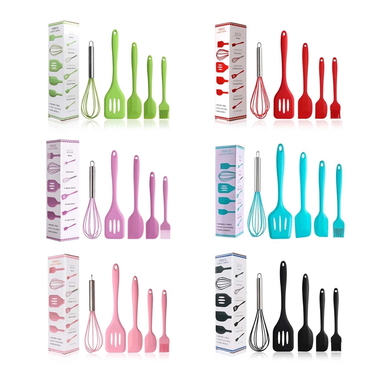 Silicone Cooking Utensils Set 3
