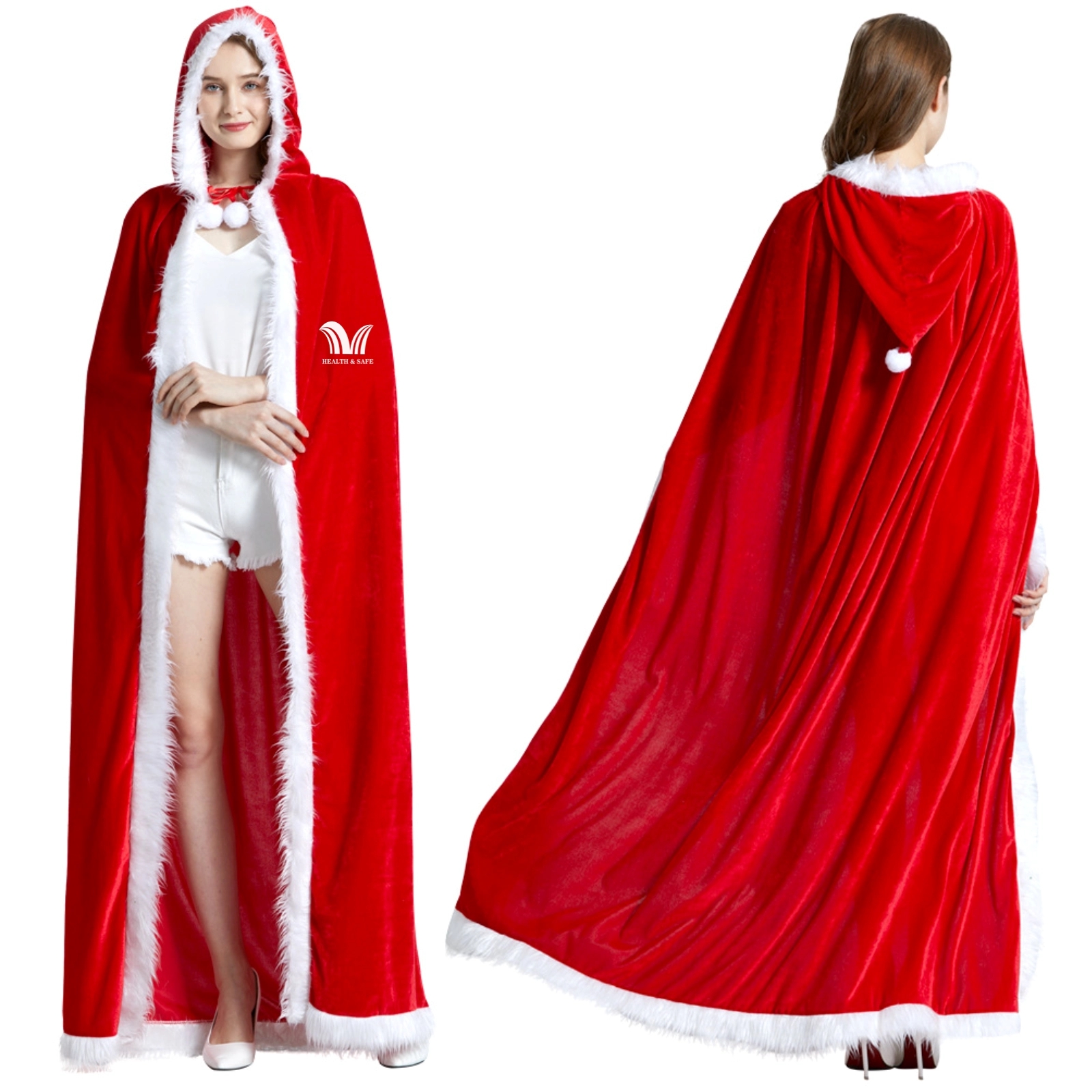 Soft Polyester Christmas Santa Cape 2