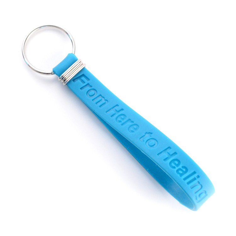 Debossed Silicone Key Chain 2