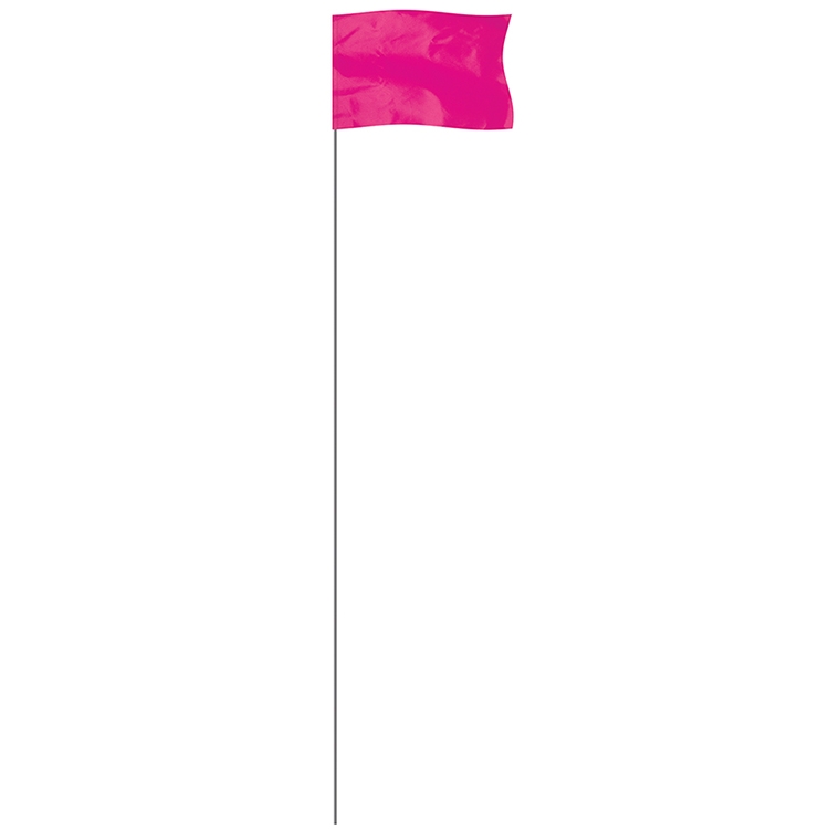 Pink 5" x 8" Marker Flag on a 36" Wire 2