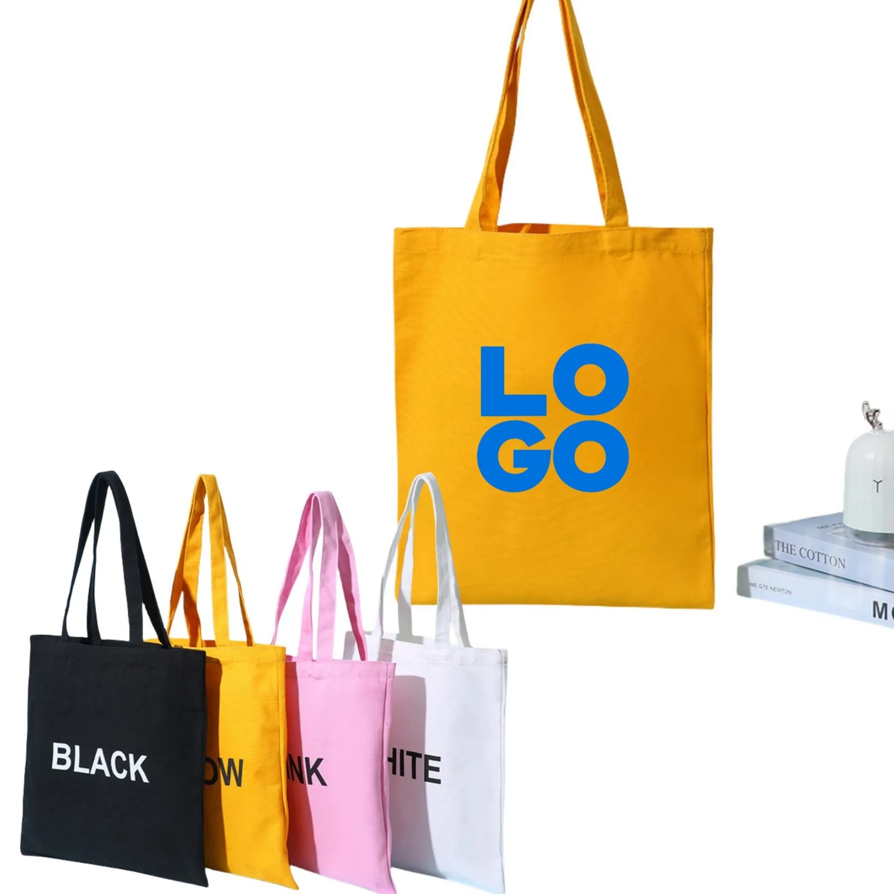 Economical Canvas Tote Bag, custom tote bag with logo imprint 2