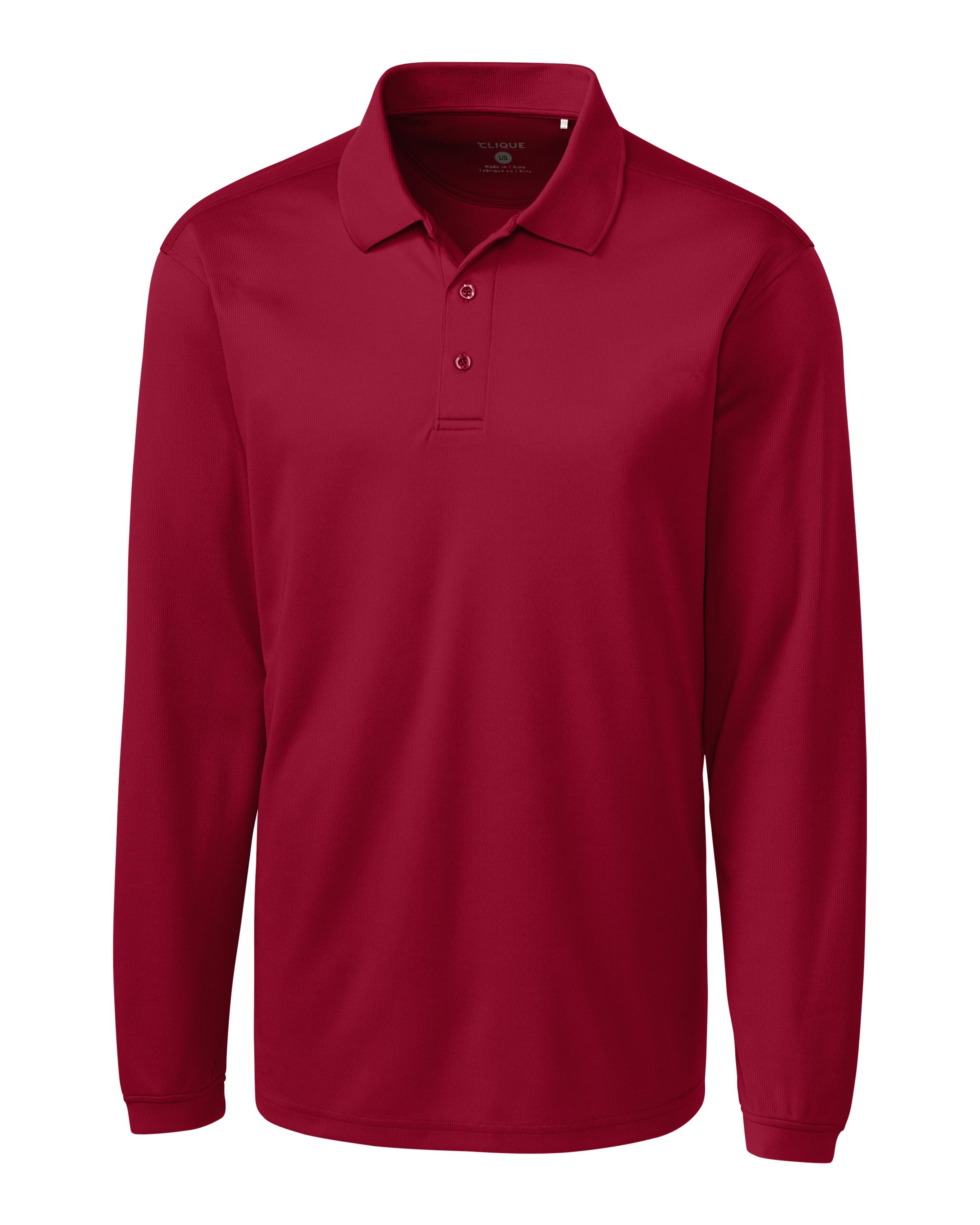 Clique Ice Pique Tech Mens Long Sleeve Polo 8
