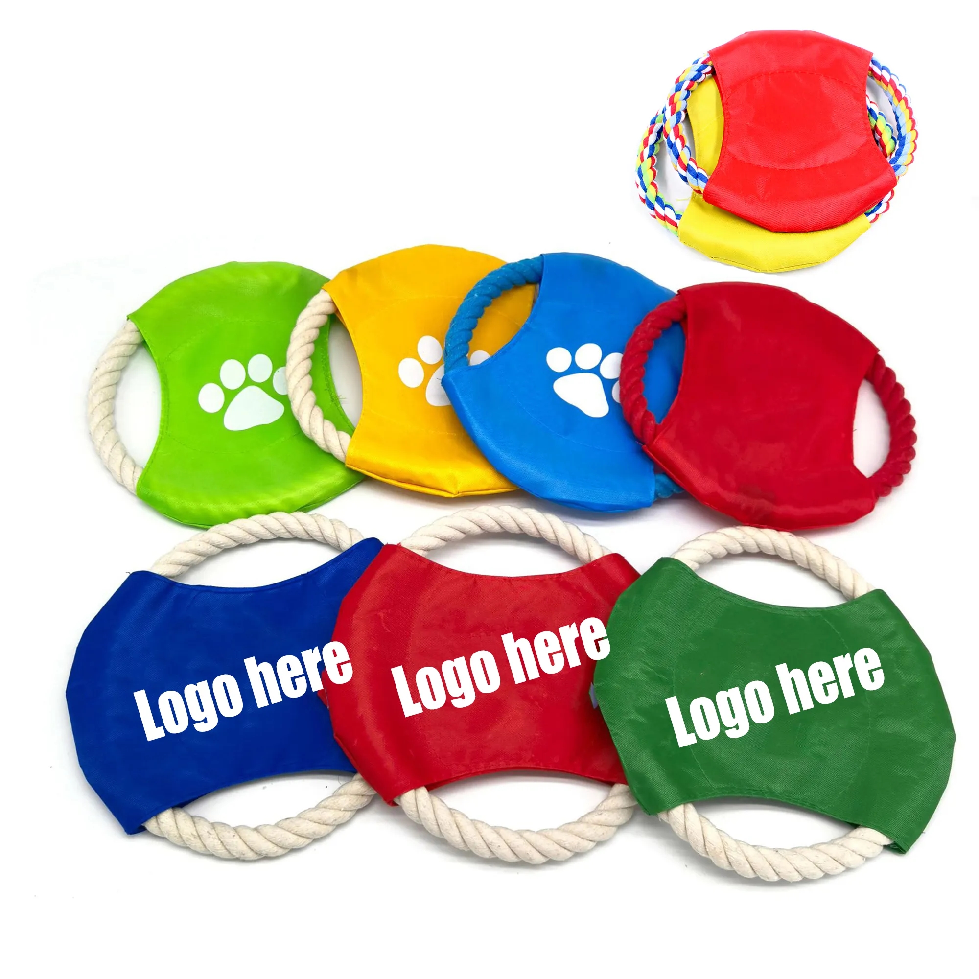 Puppy Dog Rope Throwing  Flying Disc Toys