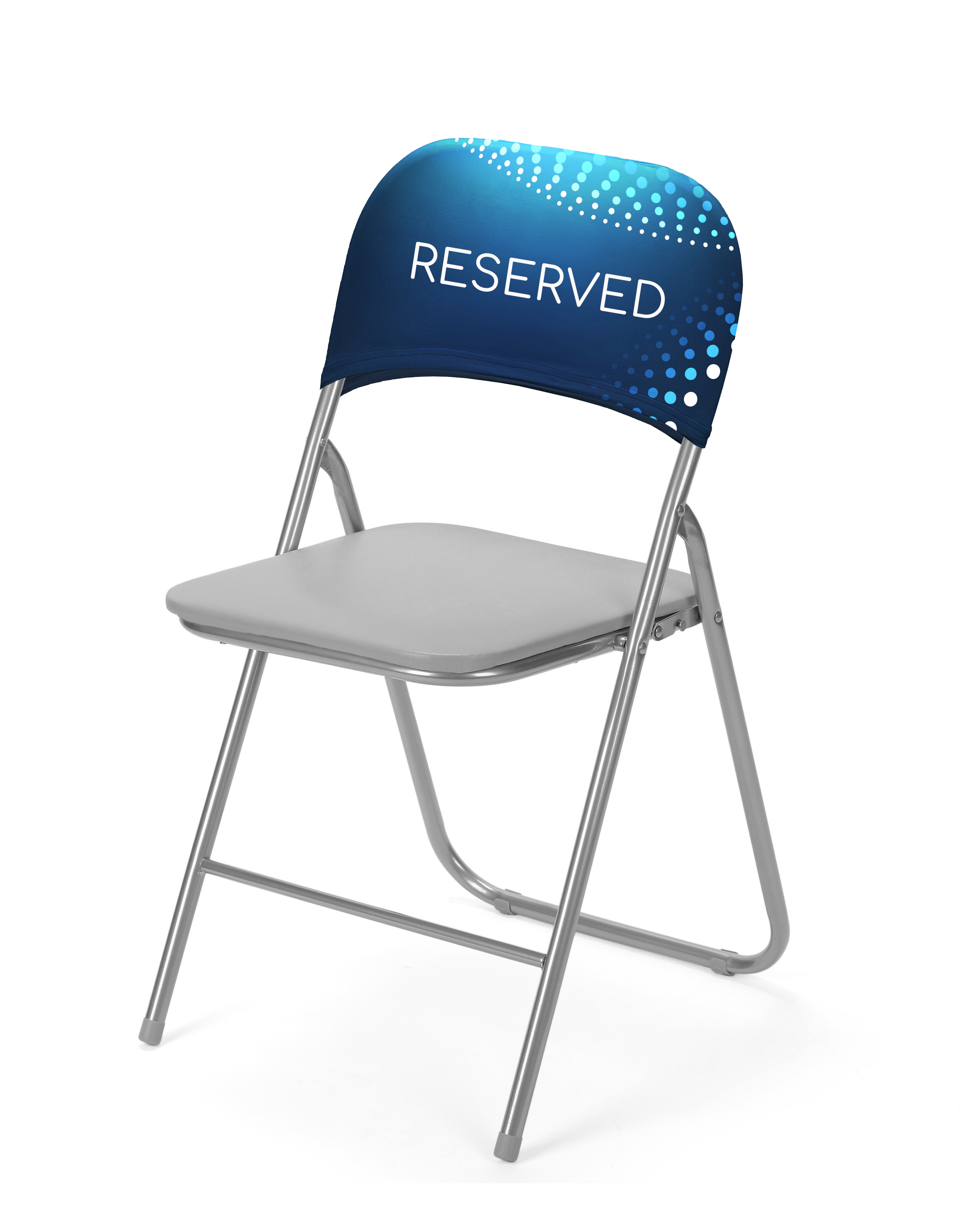 Stretch fabric chair advertising cover