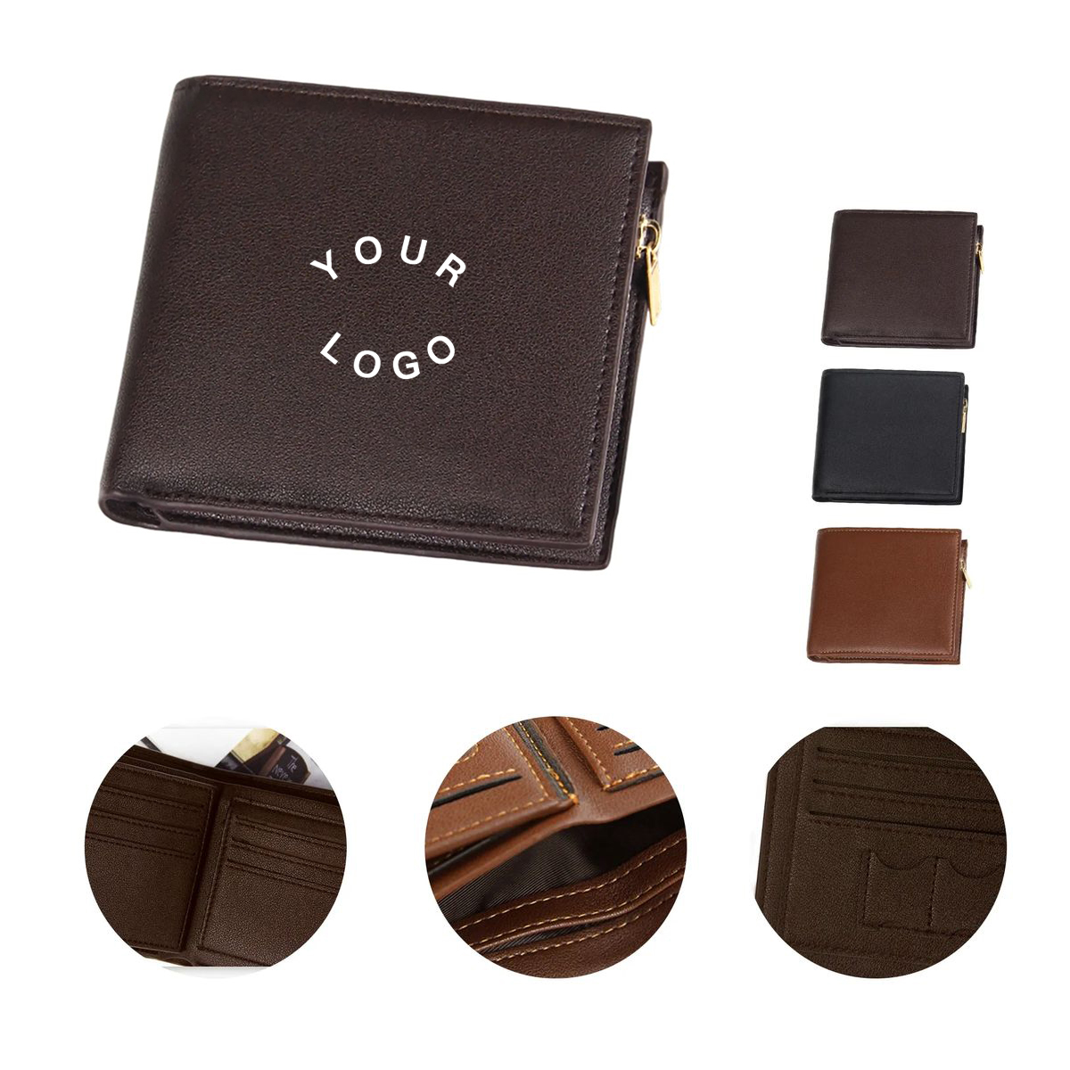 Anti Scan PU Leather Wallet with Card Holders 5