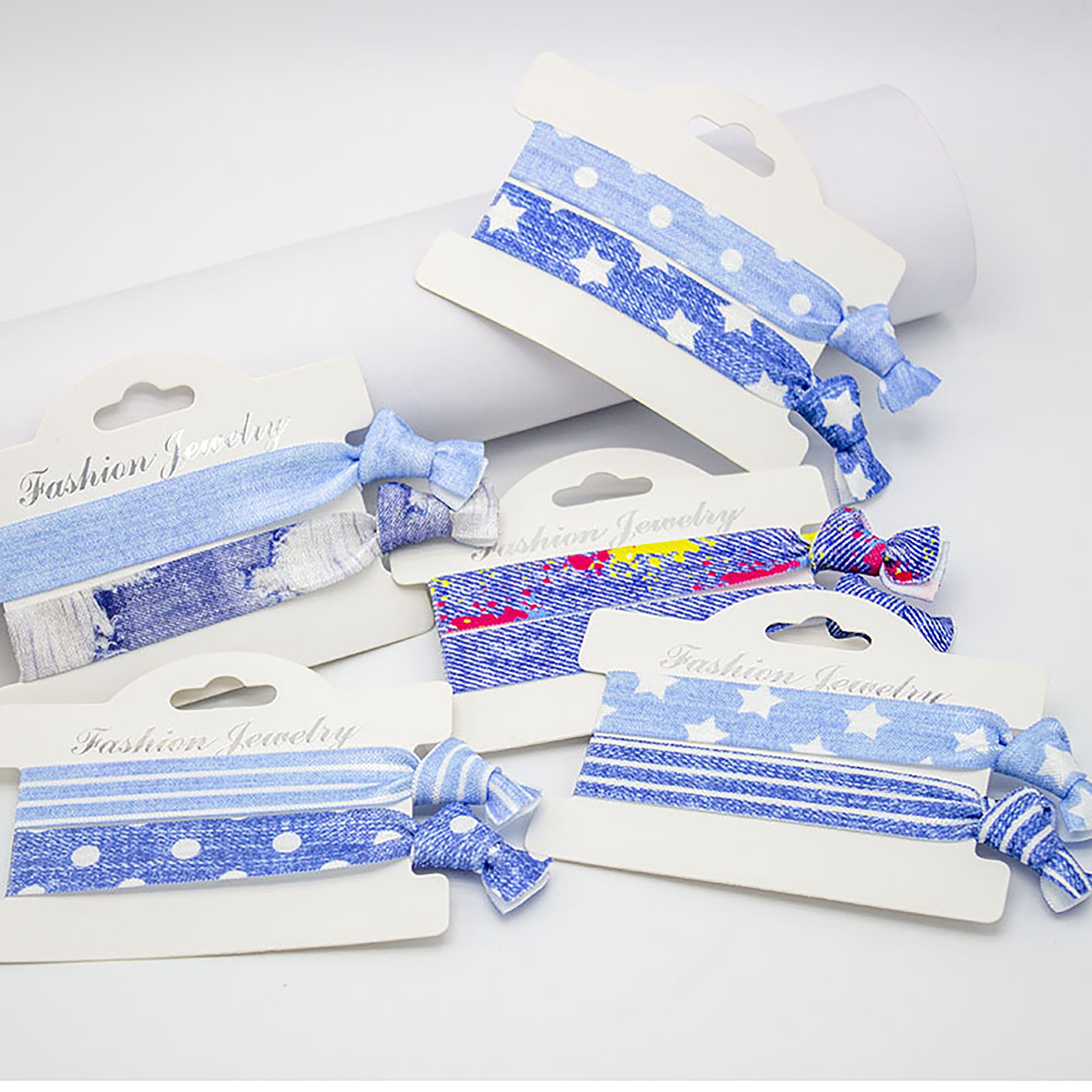 Knotted Hair Ties Elastic Ribbon 1