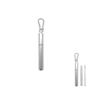 Innovative Telescope Metal Straw With Carabiner 4