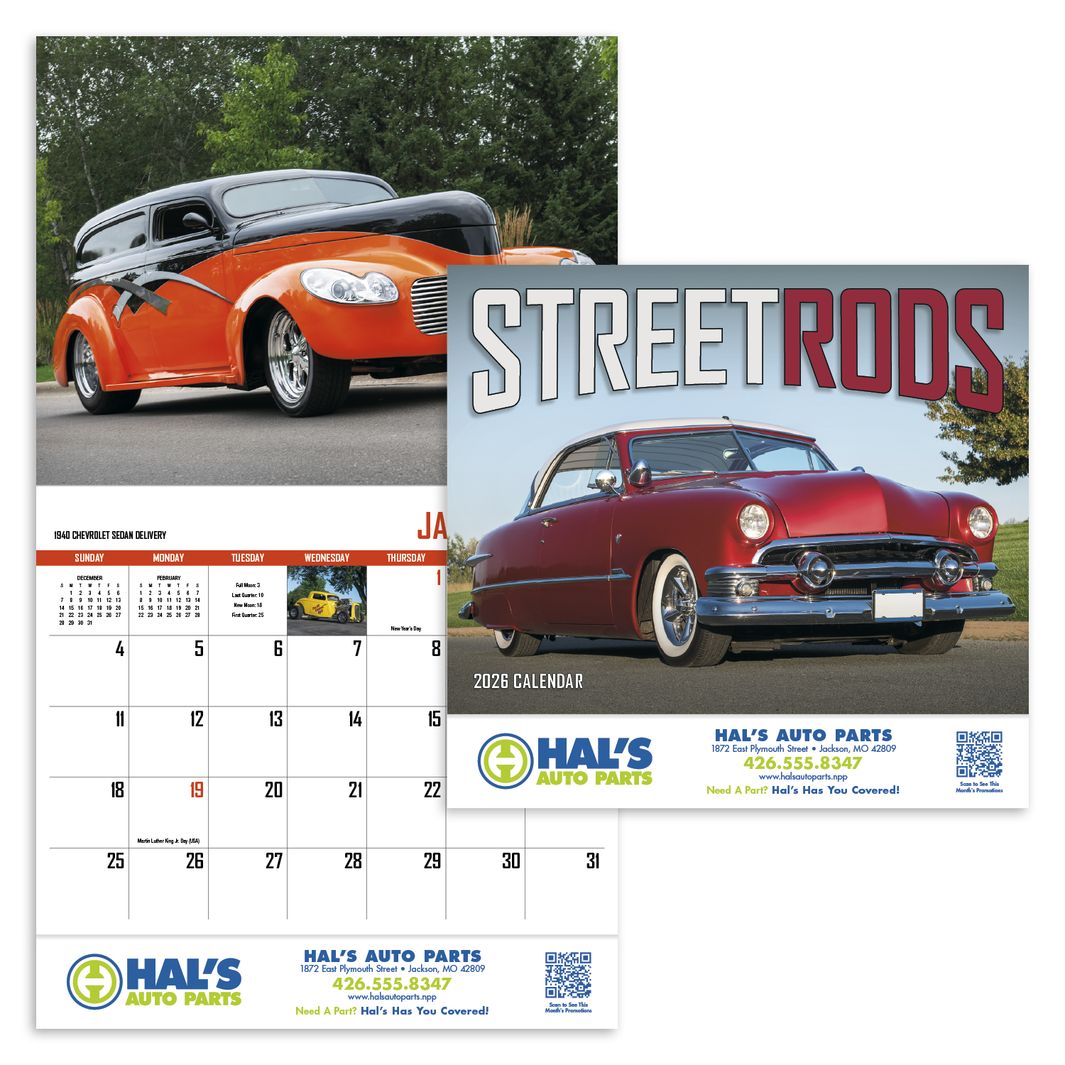 HotLine® Products Street Rod Fever Appointment Calendar - Stapled 36