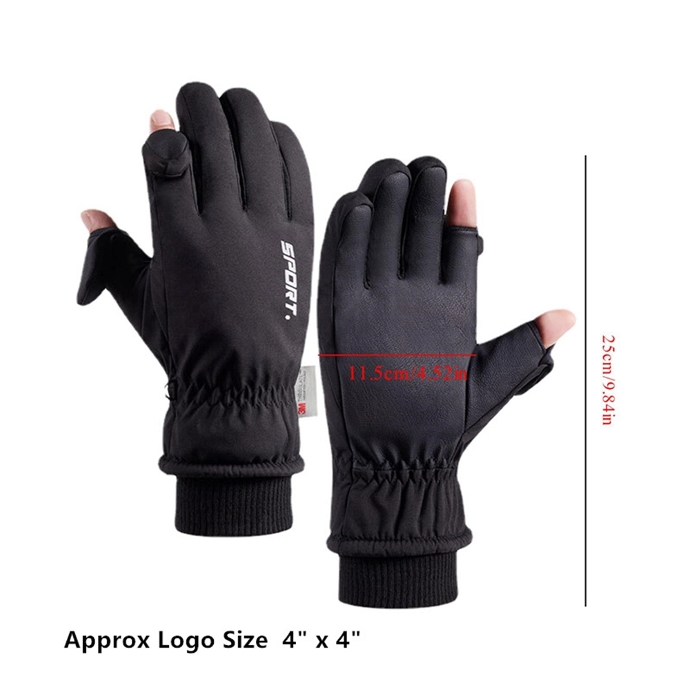 Warm Touchscreen Flip-Finger Gloves 4