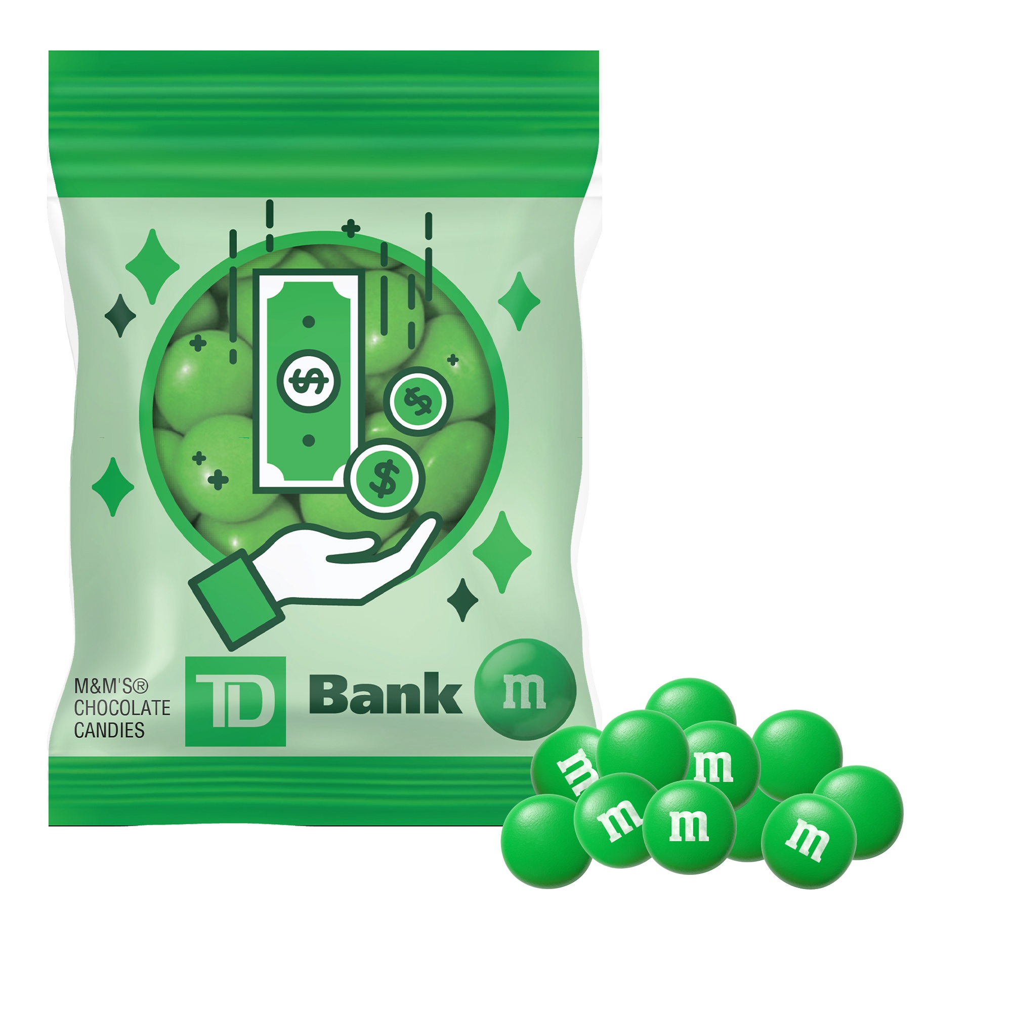2 oz. Color Choice M&M'S in Full Color Digibag 22