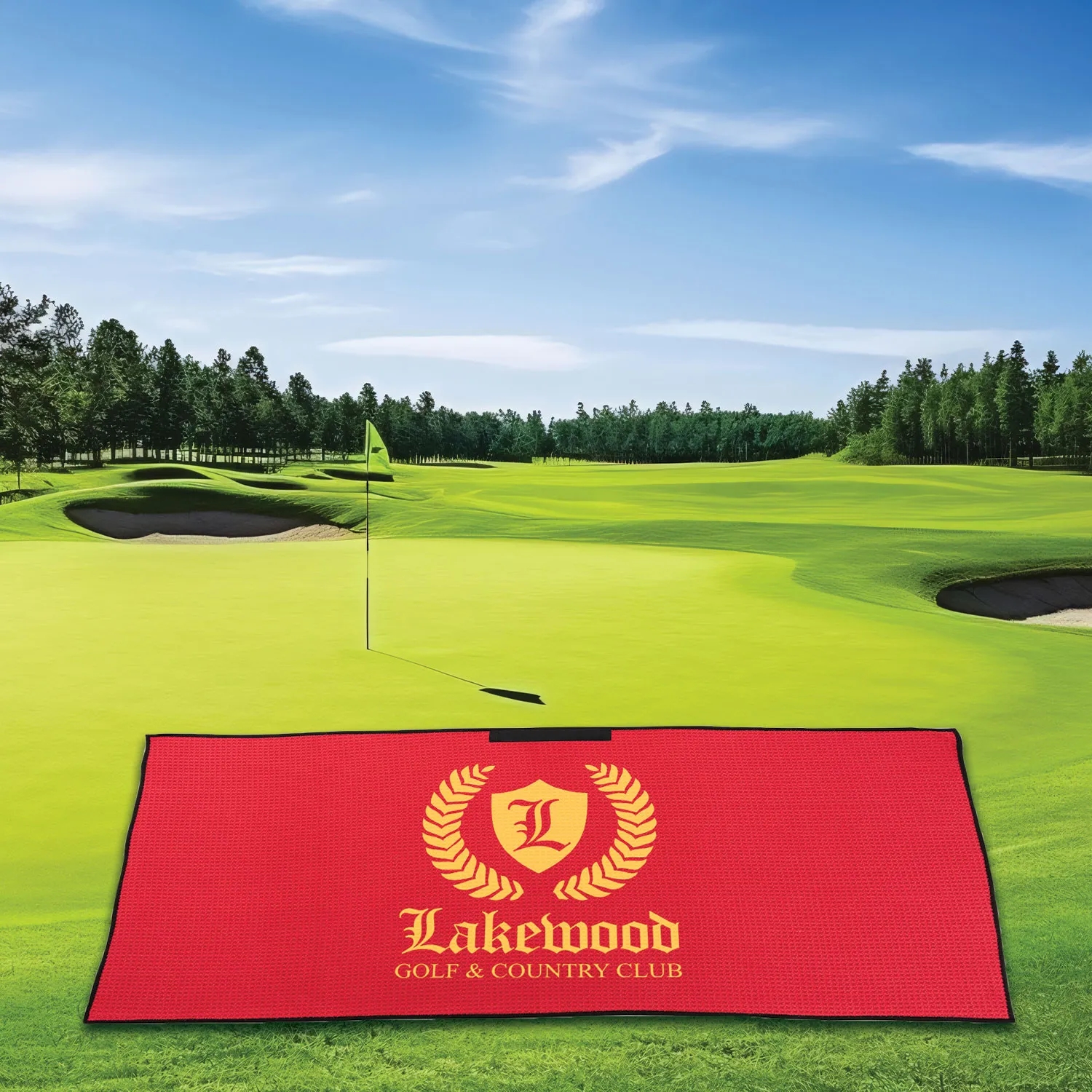 MaxxColor Waffle Golf Towel (17" x 40") 2