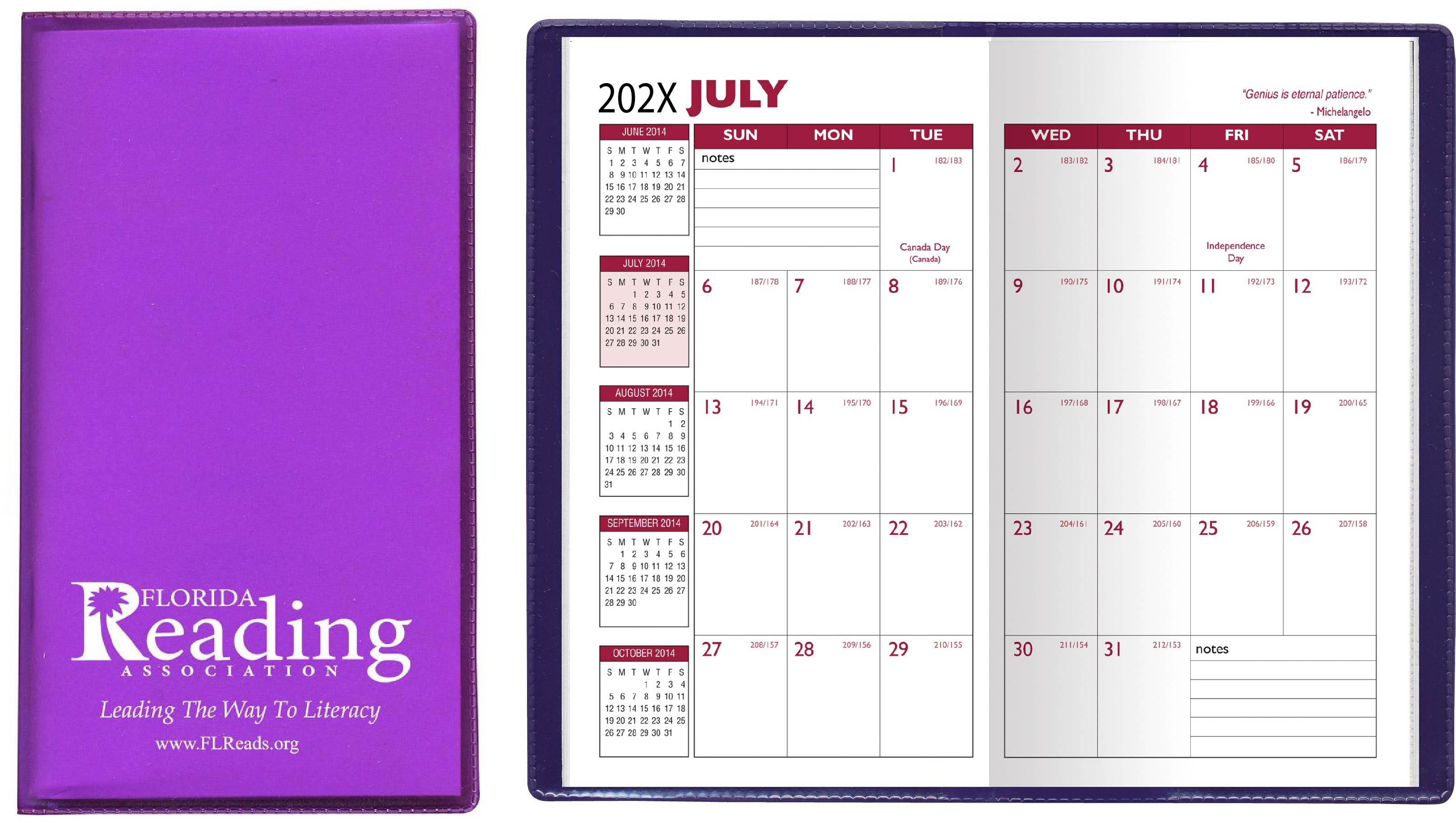 Translucent Academic Monthly Pocket Planner 3
