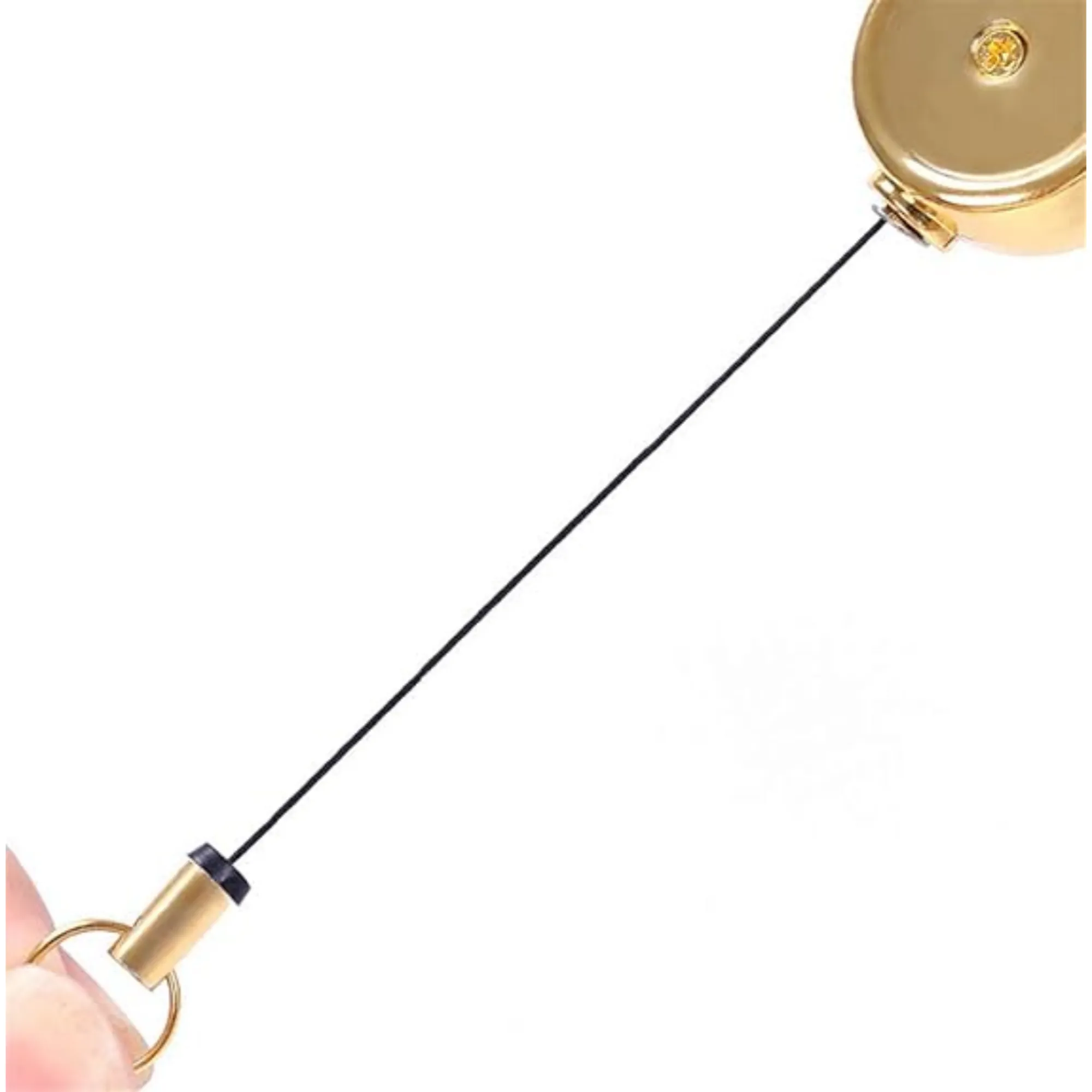 MOQ Resilient Stretch Key Chain with Retractable Cord 3