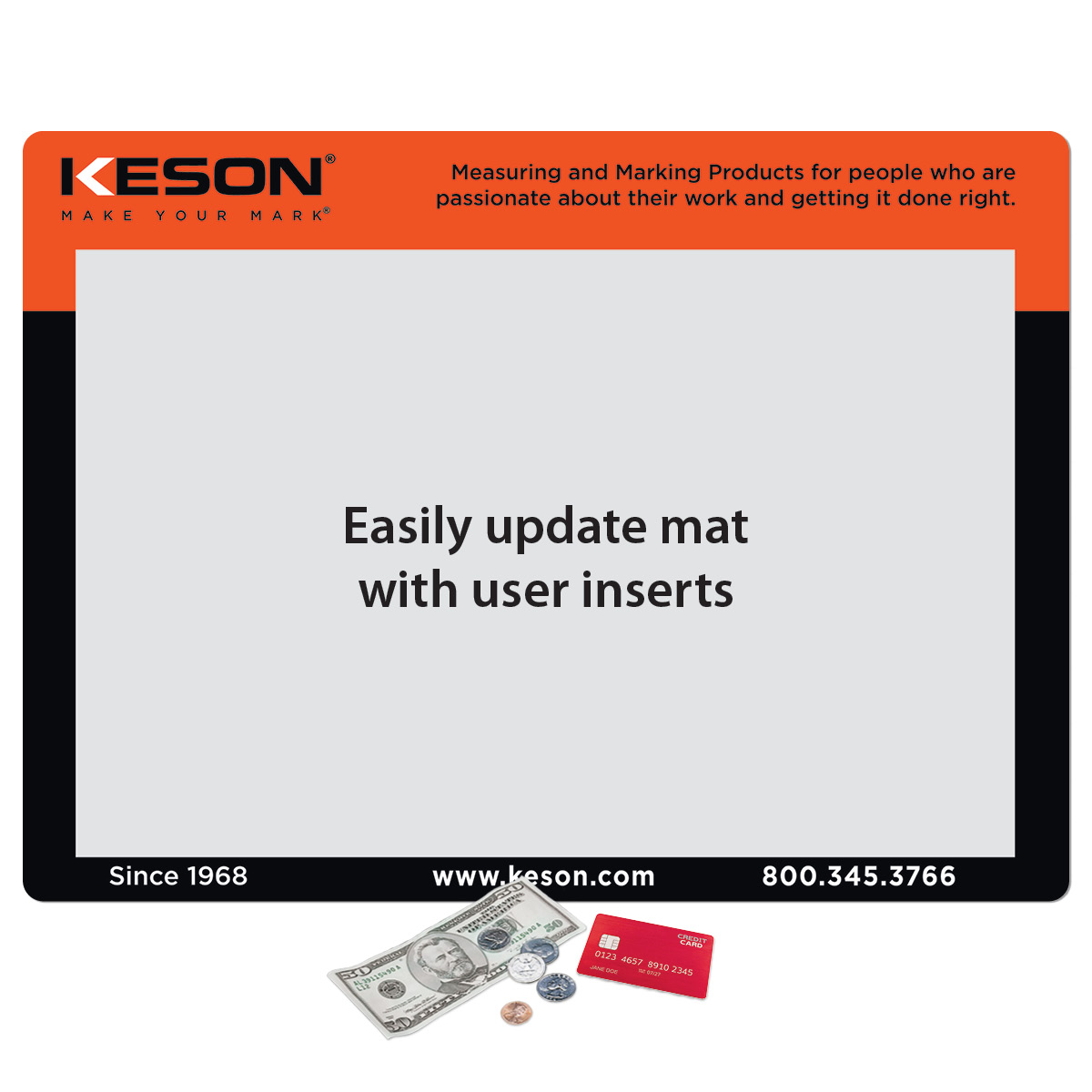 Frame-It Flex Peel&Place Ultra Thin Window Counter Mat-14"x19"x.015"